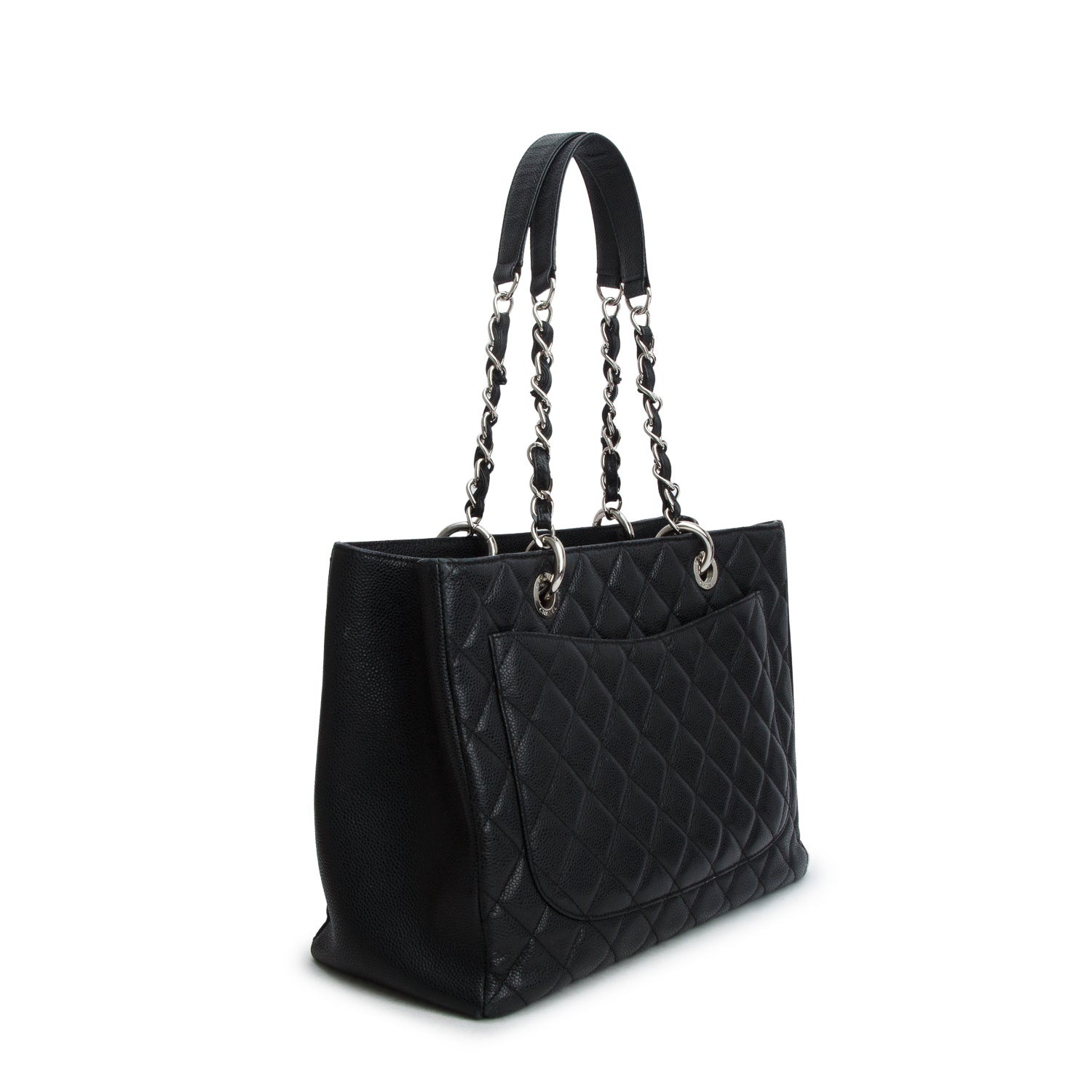 Chanel Black Caviar Leather Grand Shopping Tote (GST)