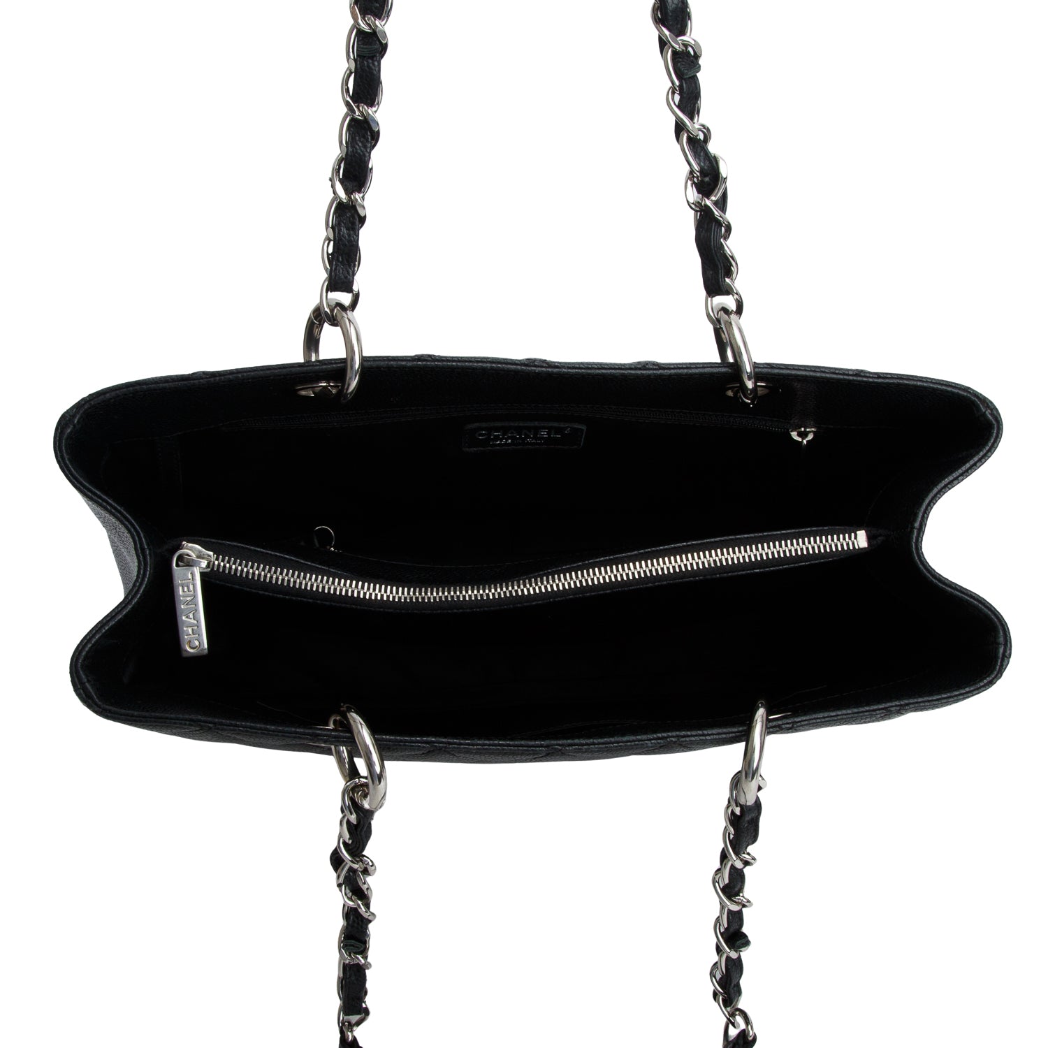 Chanel Black Caviar Leather Grand Shopping Tote (GST)
