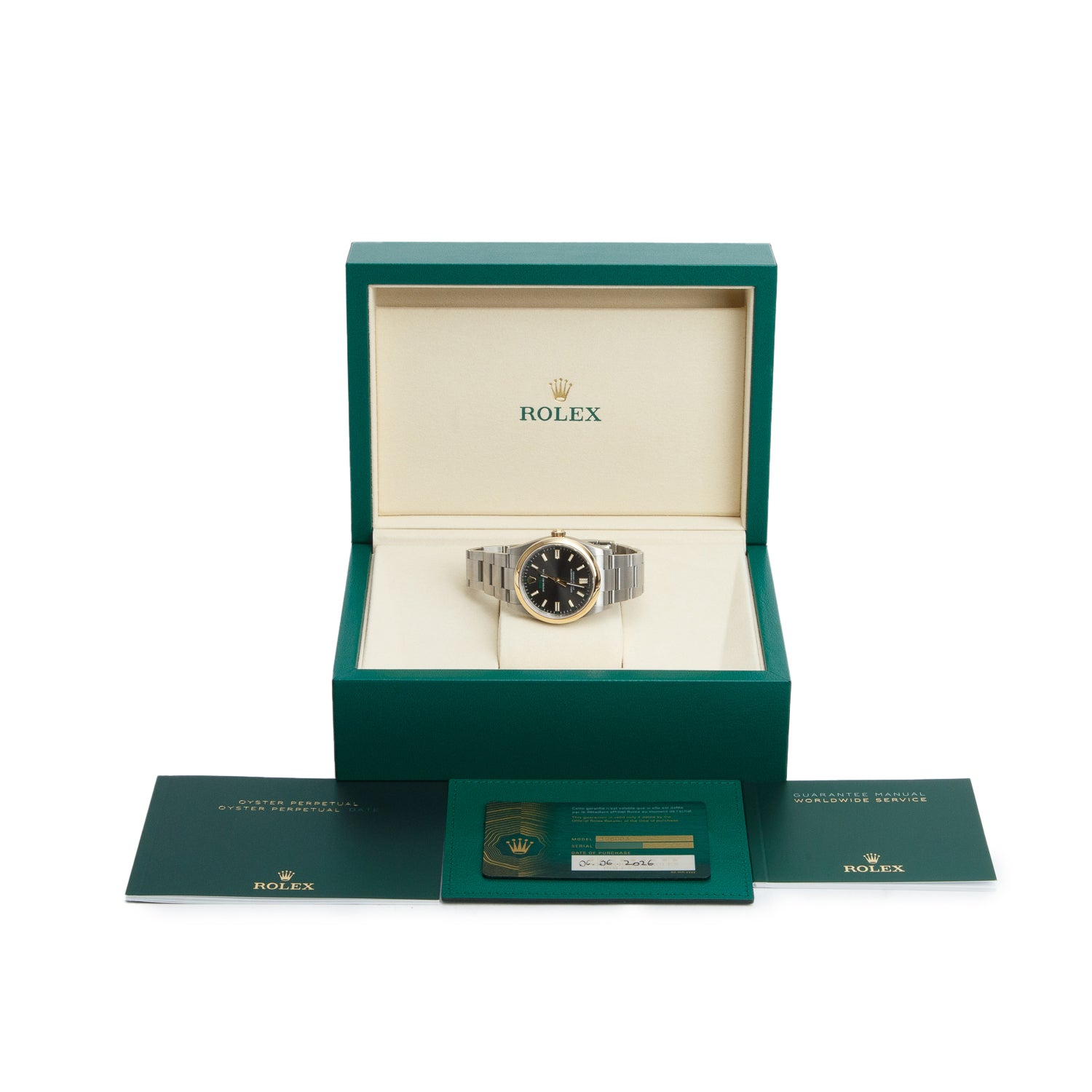 Rolex 2026 Stainless Steel & 18k Yellow Gold Oyster Perpetual 36 MM Automatic Watch Grey Slate Dial 126003 w/ Box & Papers