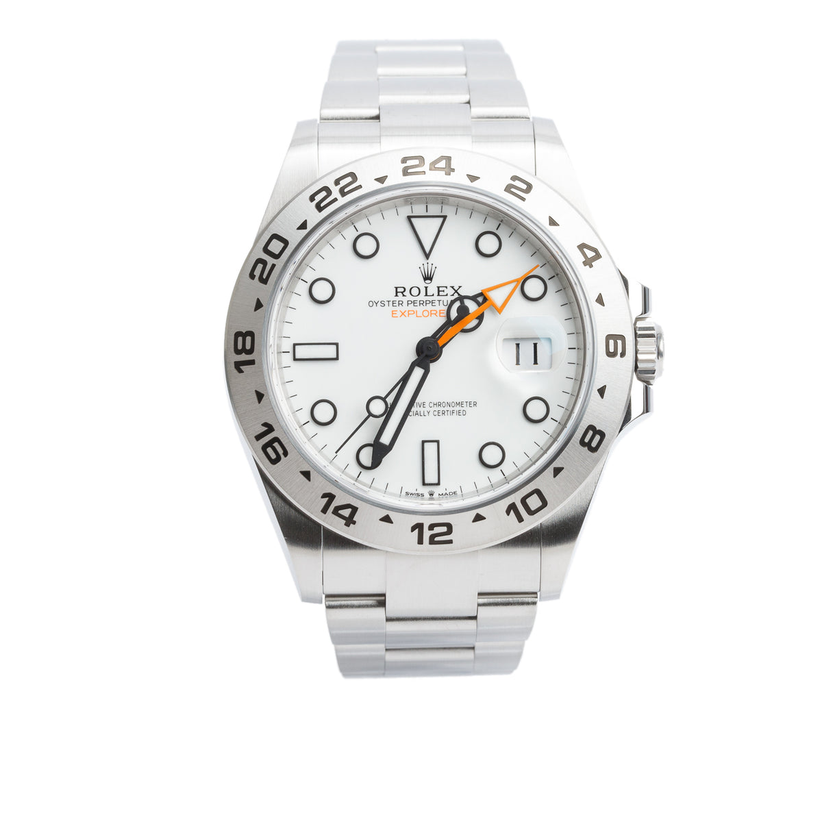 メルメル様ホワイト Rolex 2026 Stainless Steel Explorer II 42 MM Automatic Watch White
