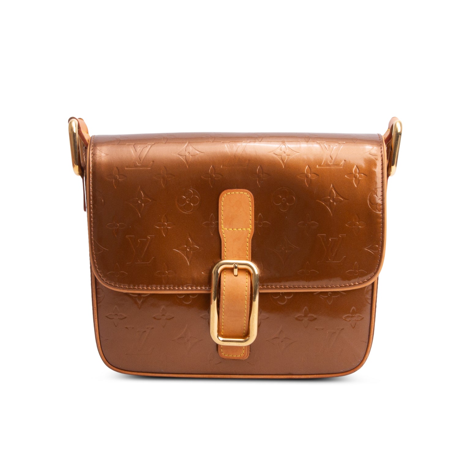 Louis Vuitton Brown Monogram Vernis Christie GM w/ Box