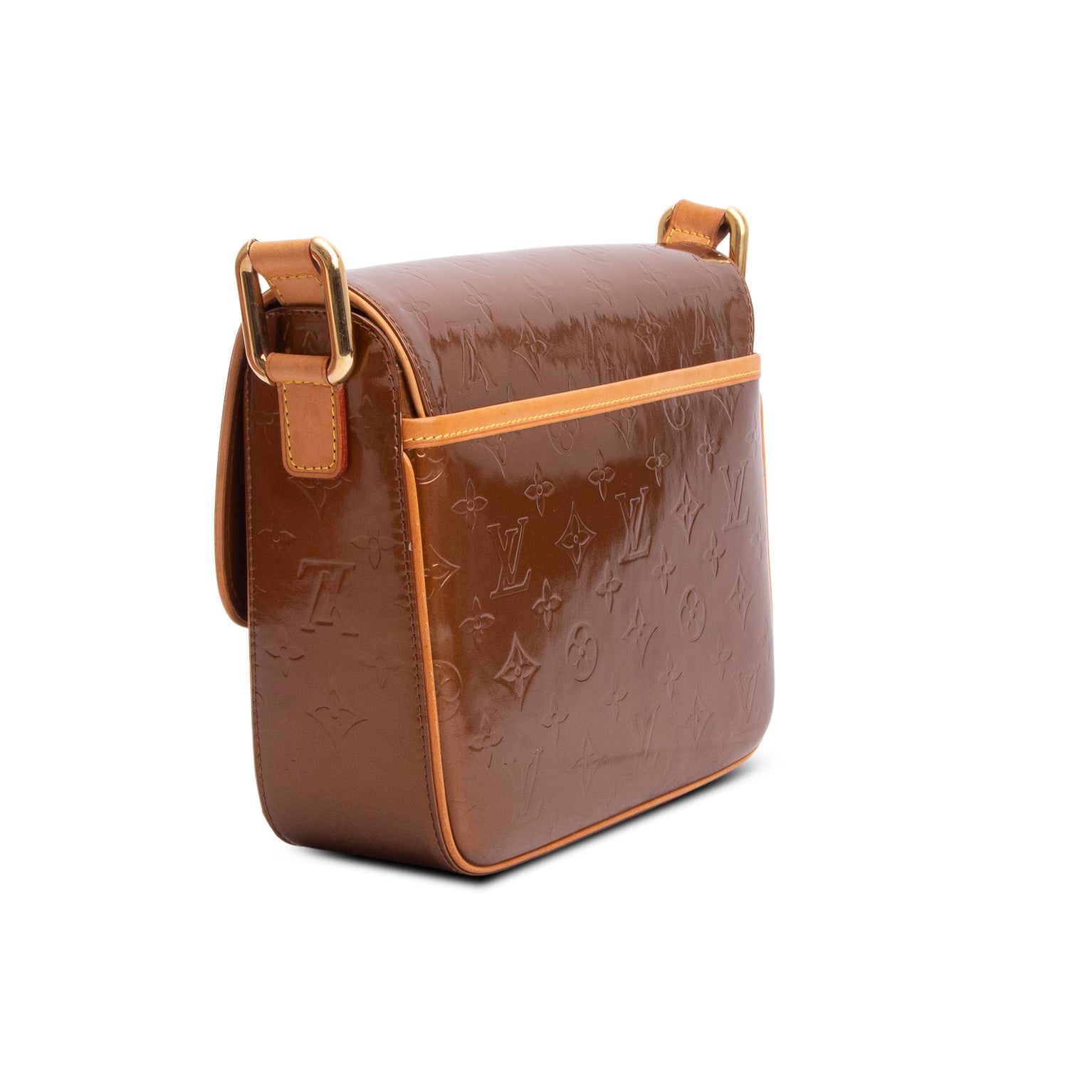 Louis Vuitton Brown Monogram Vernis Christie GM w/ Box
