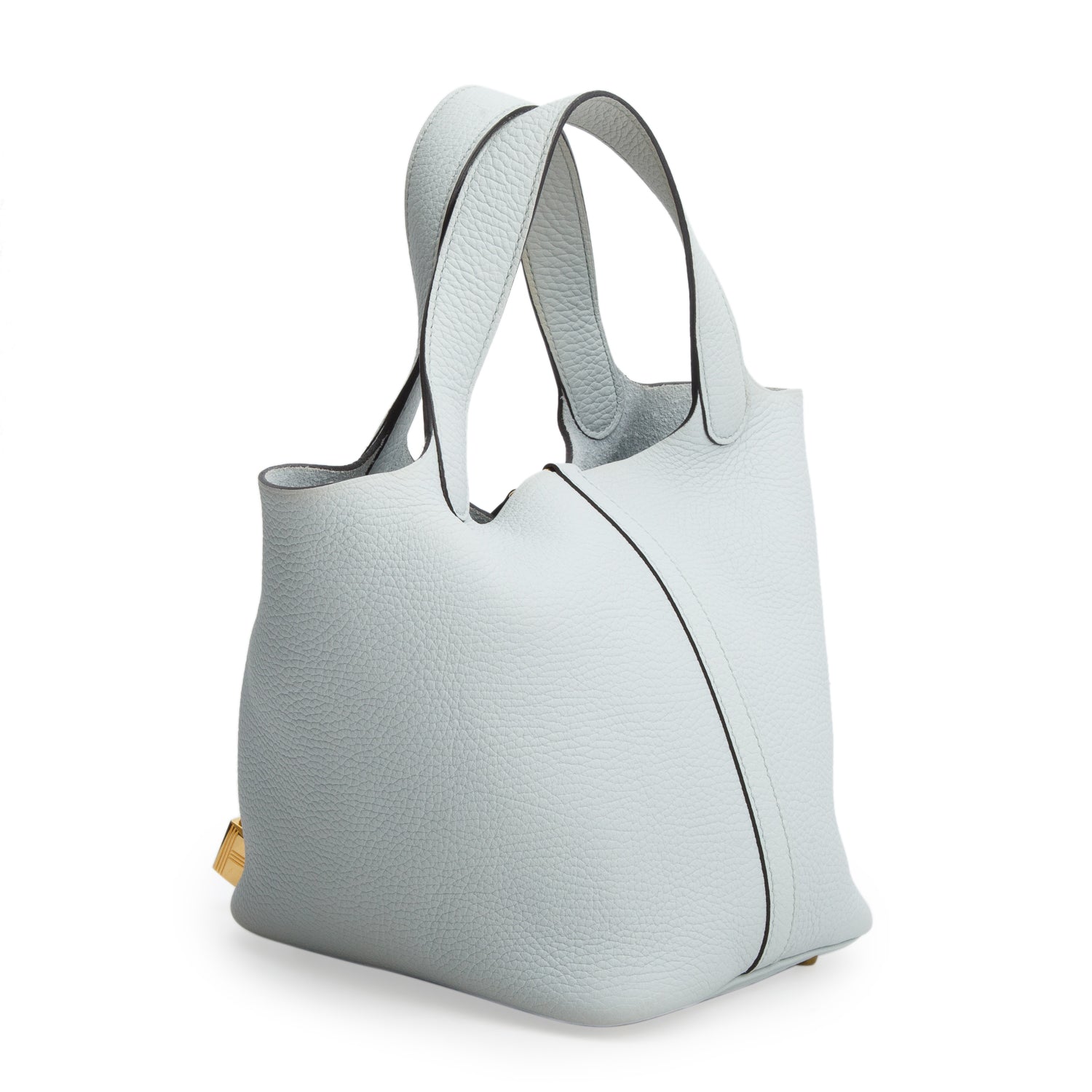 Hermes 2021 Bleu Zephyr Clemence Picotin Lock 18