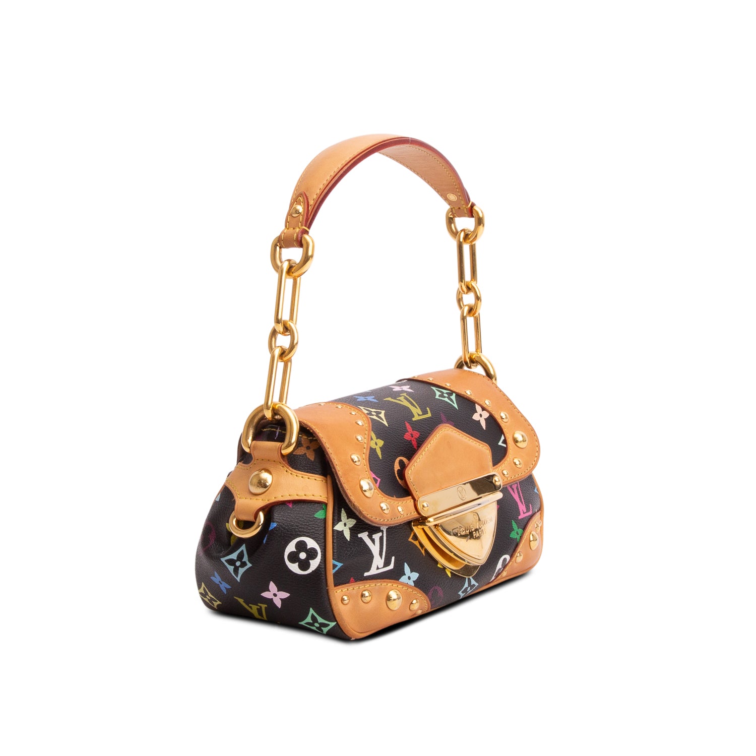 Louis Vuitton Black Multicolor Monogram Marilyn Shoulder Bag