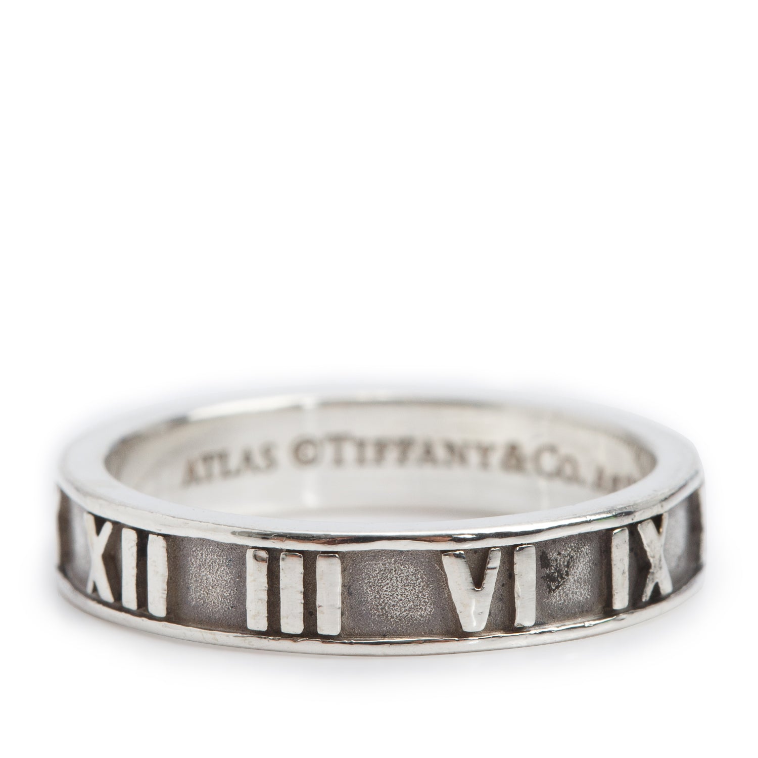 Tiffany & Co. Sterling Silver Atlas Narrow Band, Ring Size 6.75