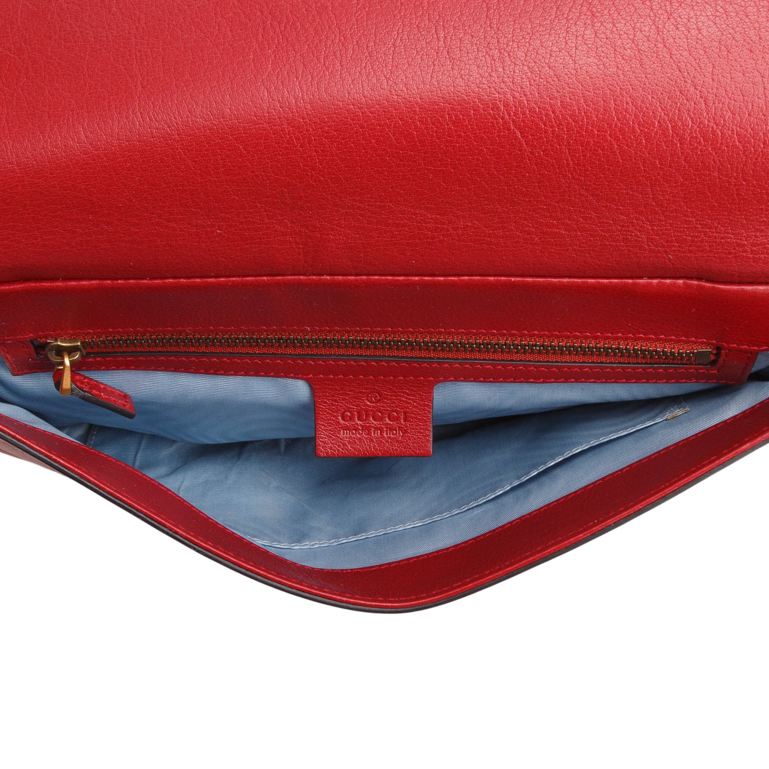 Gucci Calfskin Diagonal GG Medium Thiara Double Envelope Shoulder Bag w/ Strap