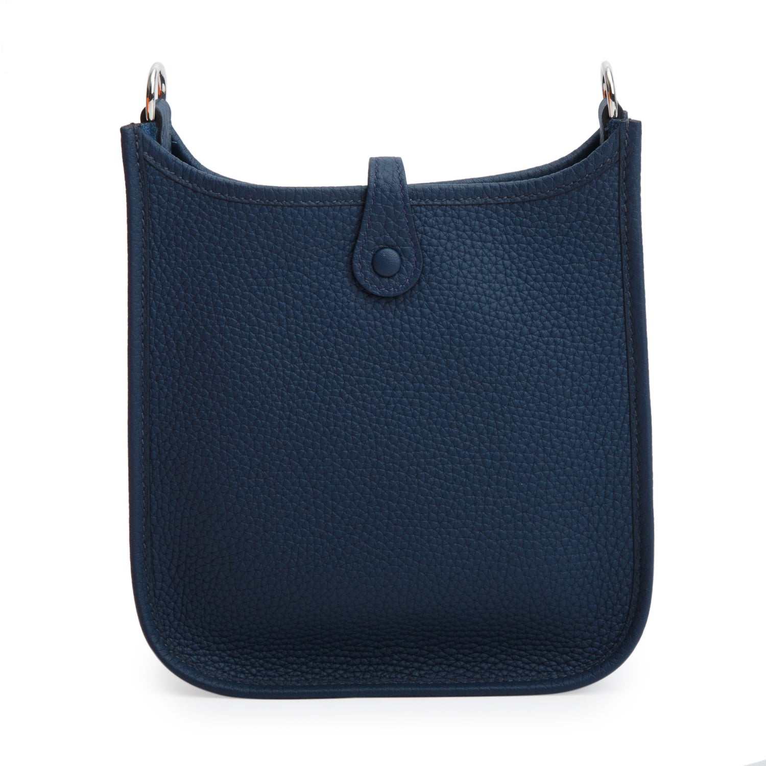 Hermes 2024 Bleu Nuit/Azur/Mauve Pale Taurillon Clemence Amazone Evelyne TPM 16 w/ Box