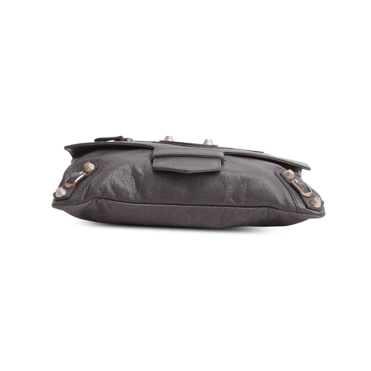 Balenciaga Grey Agneau Envelope Clutch