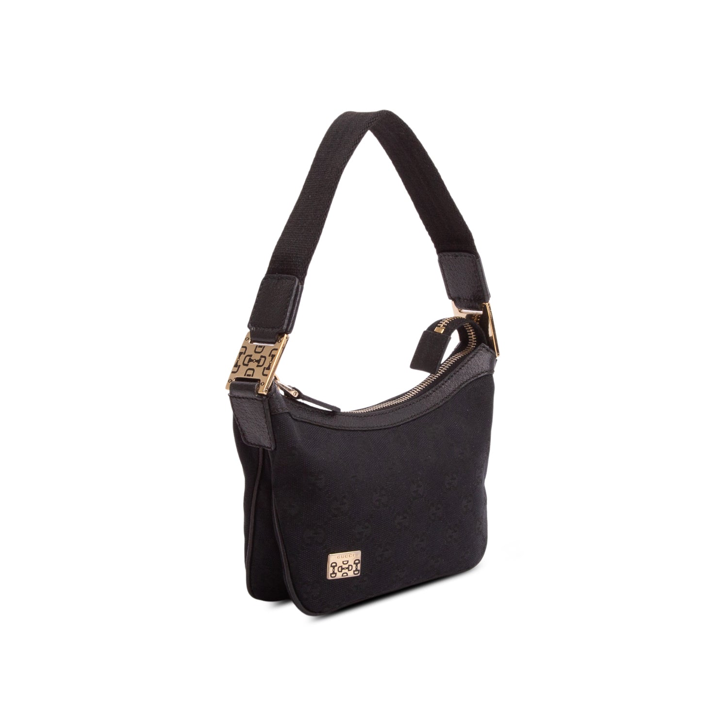Gucci Black Monogram Mini Shoulder Bag