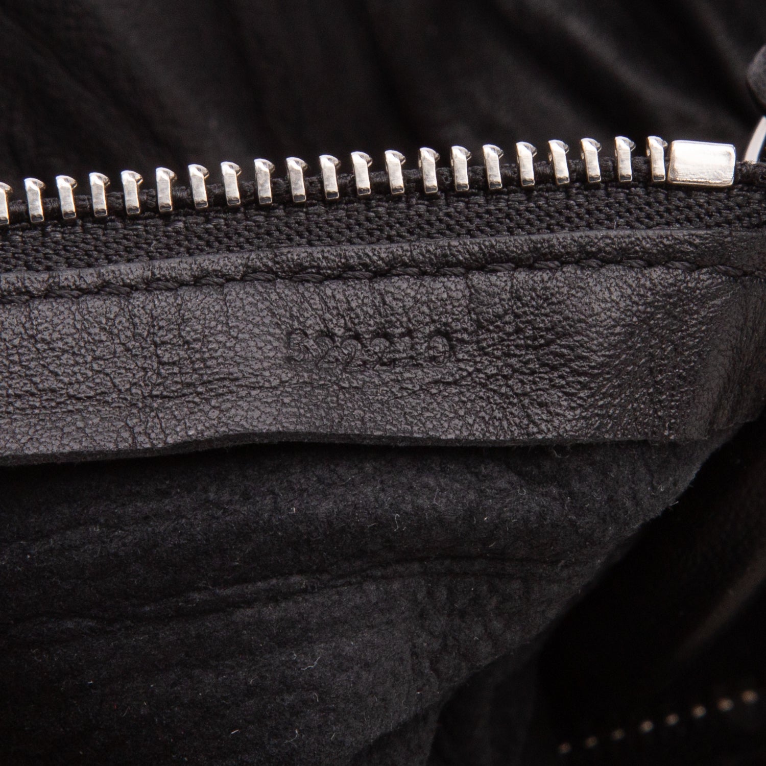 Loewe Black Lambskin Pleated Bracelet Pouch Shoulder Bag