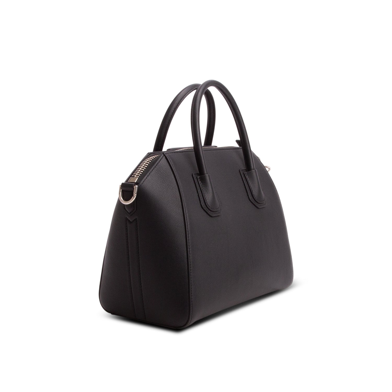 Givenchy 2022 Black Sugar Goatskin Leather Small Antigona w/ Strap