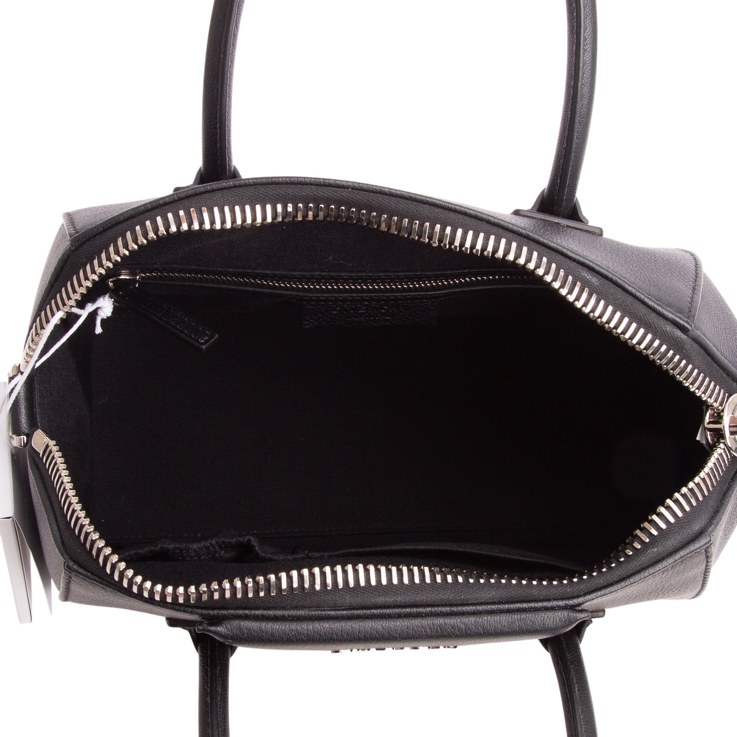 Givenchy 2022 Black Sugar Goatskin Leather Small Antigona w/ Strap