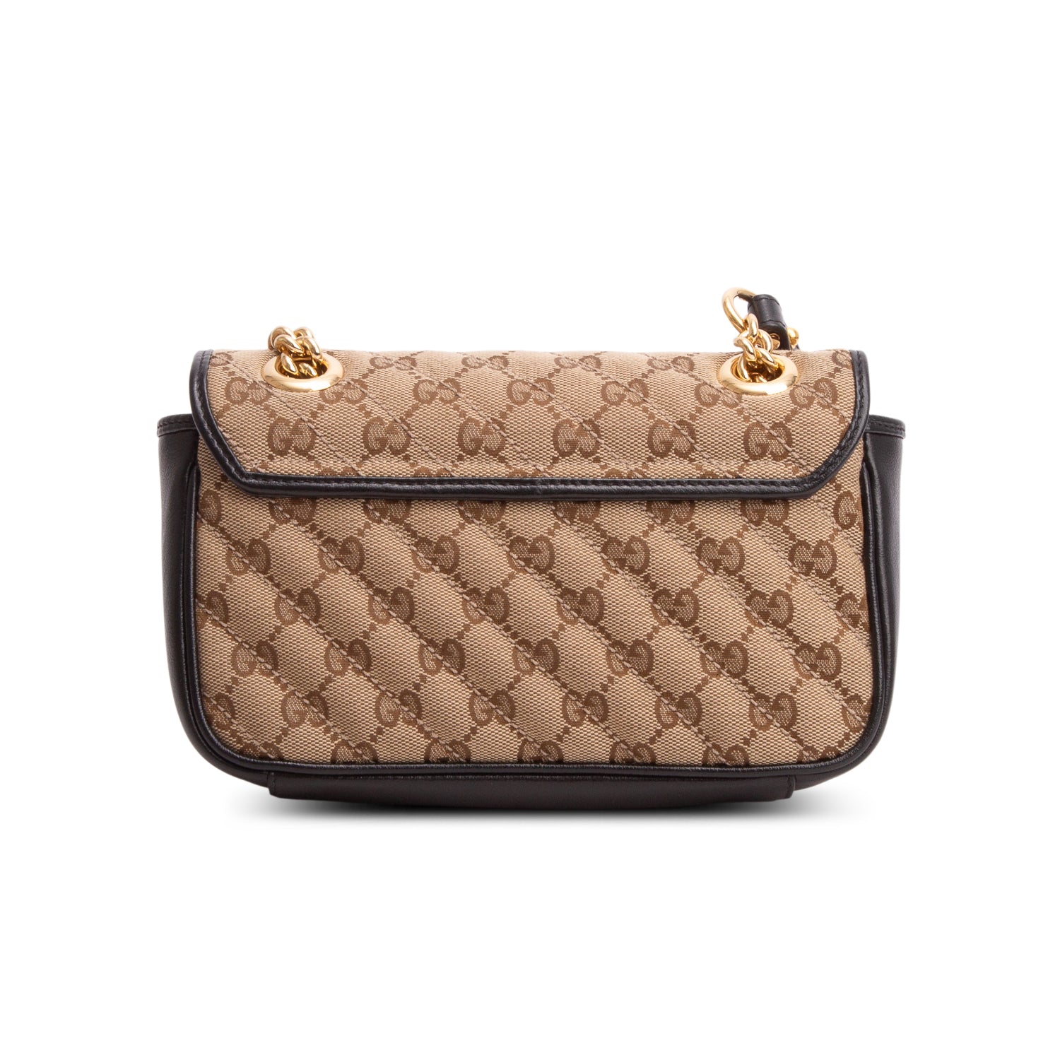 Gucci Monogram Matelasse Diagonal Small GG Marmont Shoulder Bag w/ Box