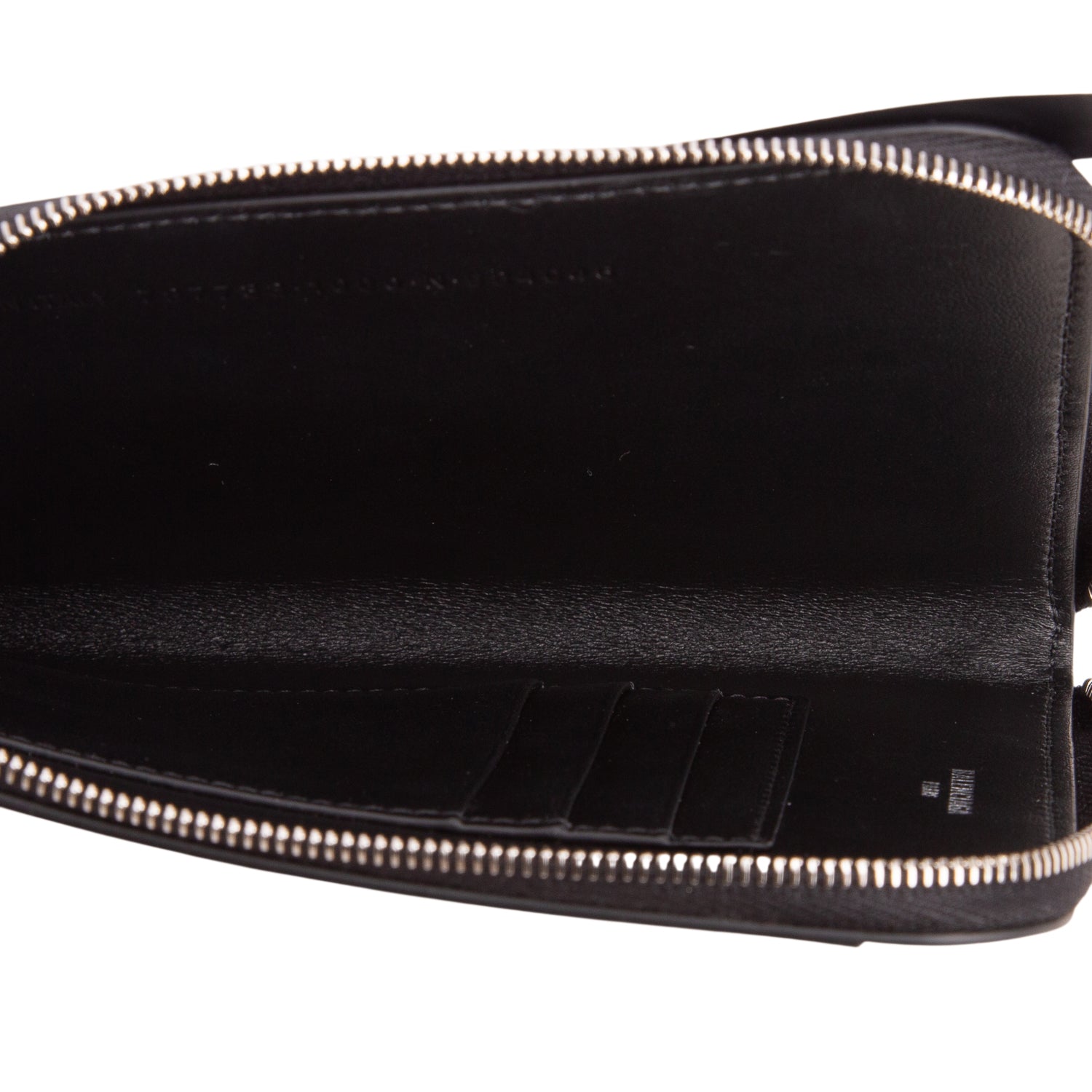 Balenciaga Black Textured Calfskin Passport Phone Holder w/ Box & Strap