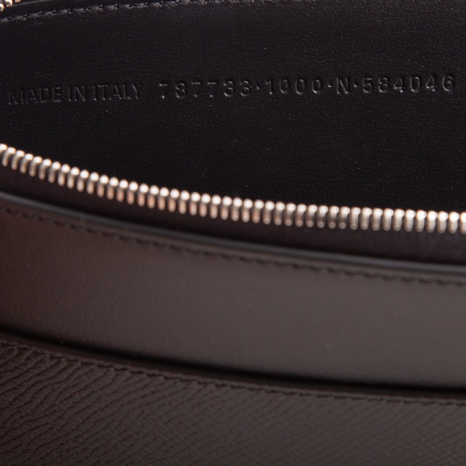 Balenciaga Black Textured Calfskin Passport Phone Holder w/ Box & Strap