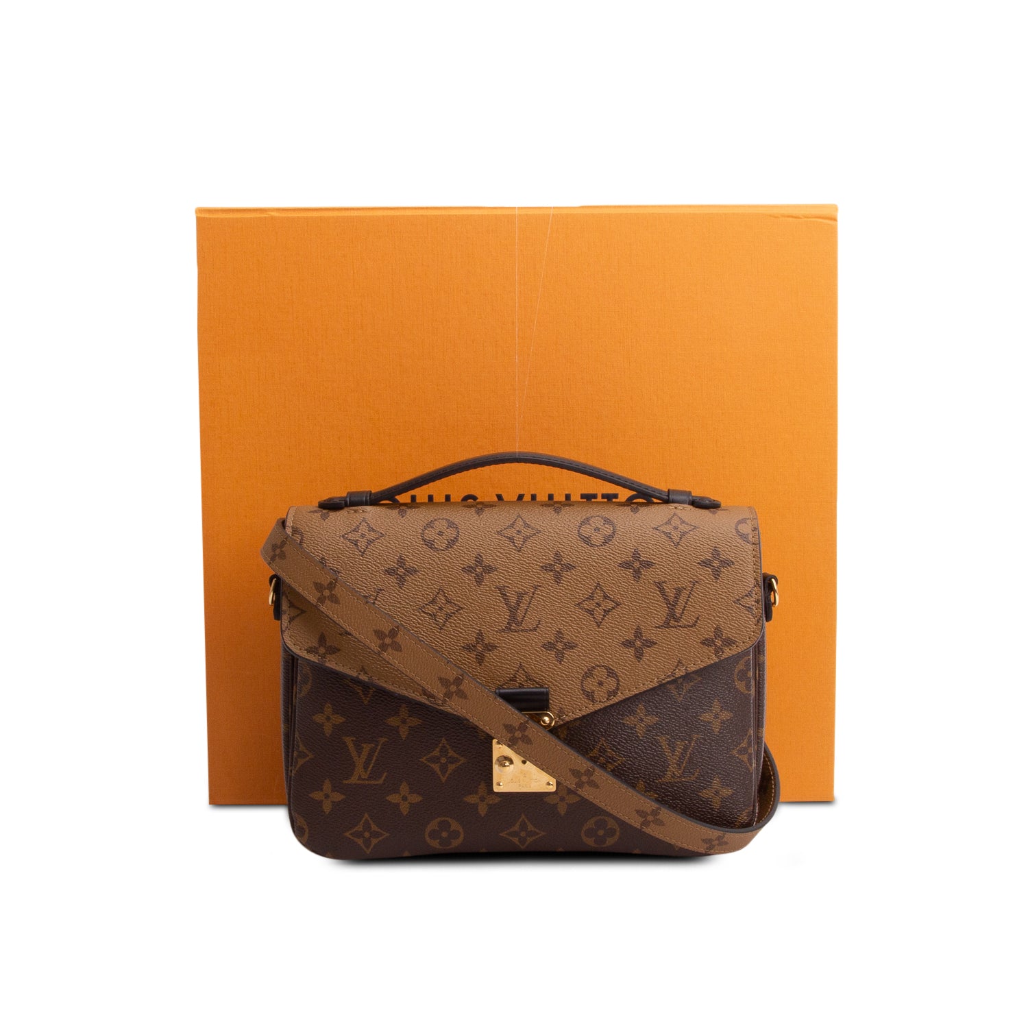 Louis Vuitton 2022 Reverse Monogram Pochette Metis w/ Strap, Box & Receipt