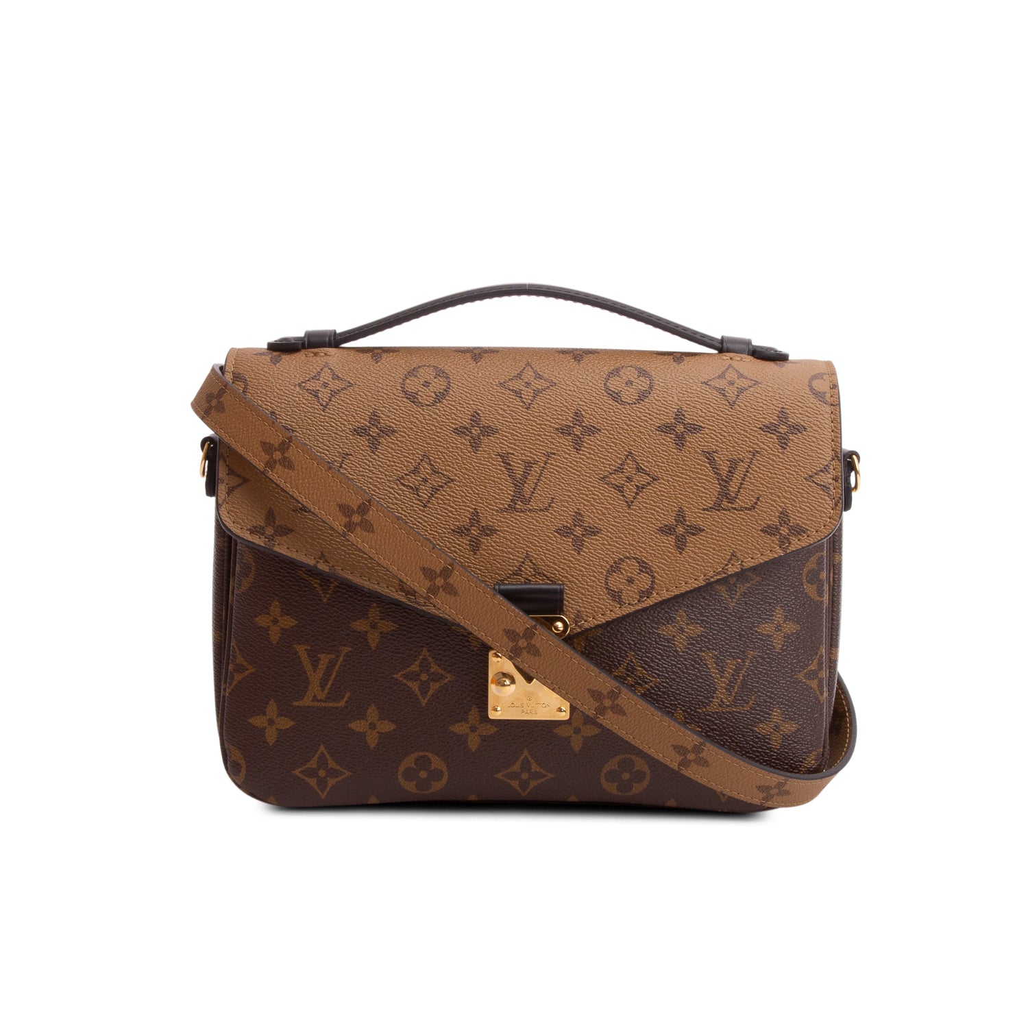 Louis Vuitton 2022 Reverse Monogram Pochette Metis w/ Strap, Box & Receipt