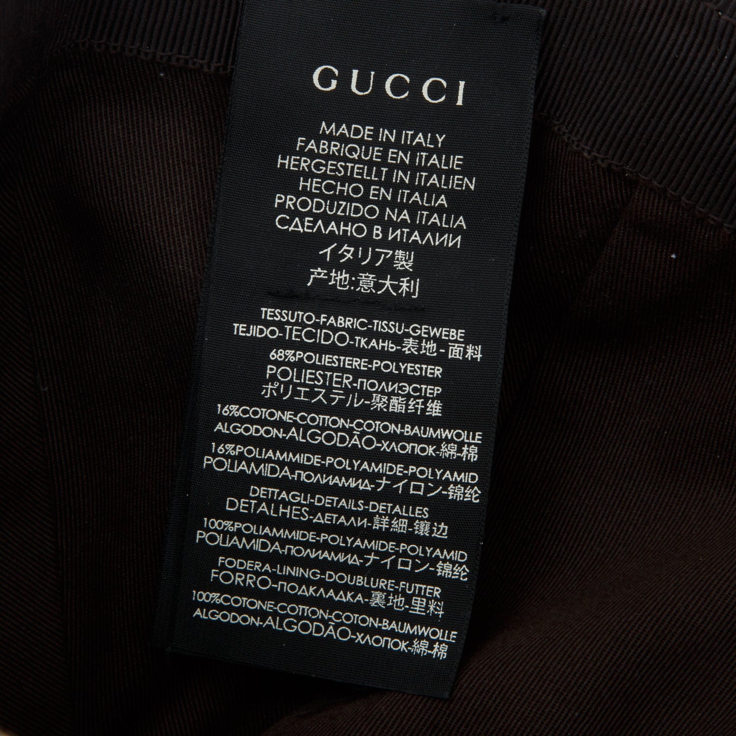 Gucci Beige Monogram Web Baseball Hat, Size M 58