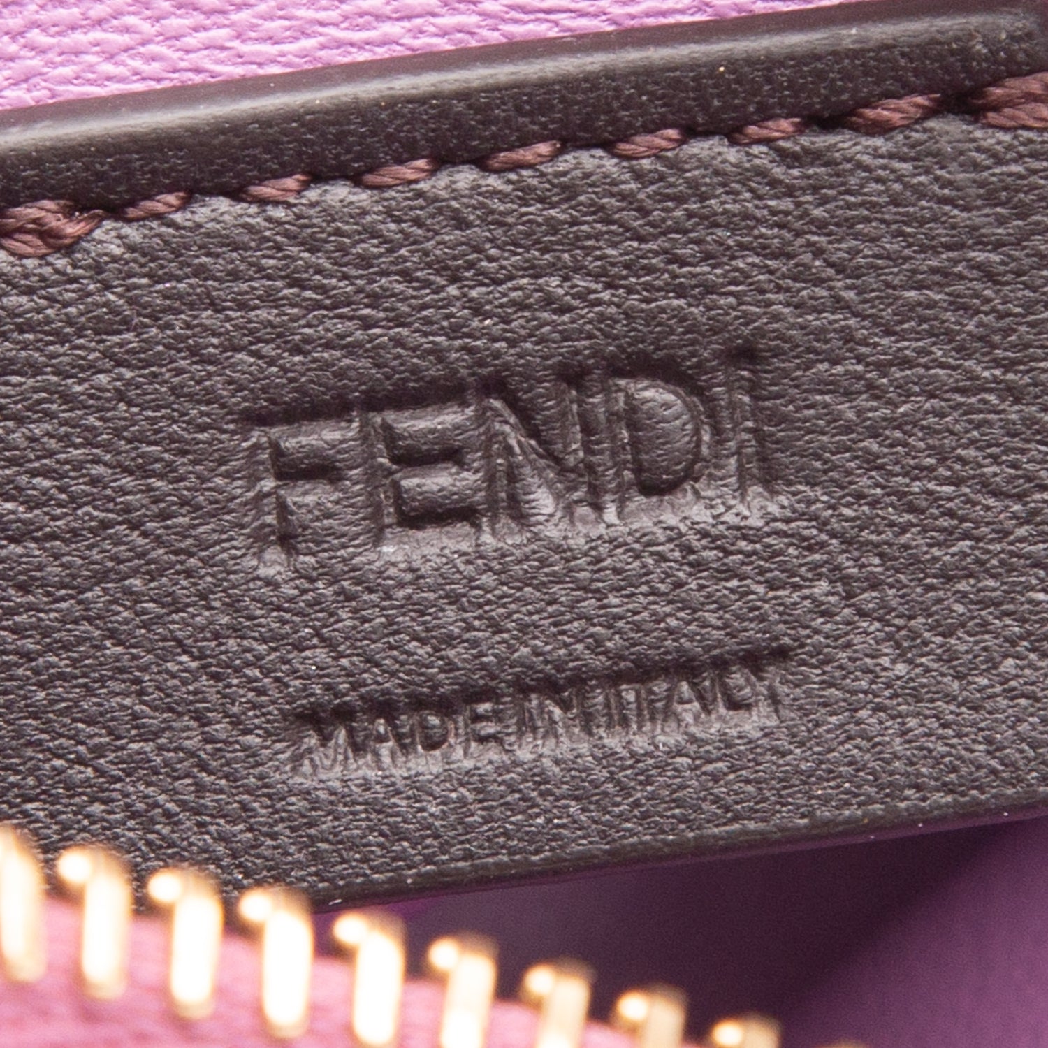 Fendi Purple Vitello Grace Matte Nano Fendigraphy Hobo Charm