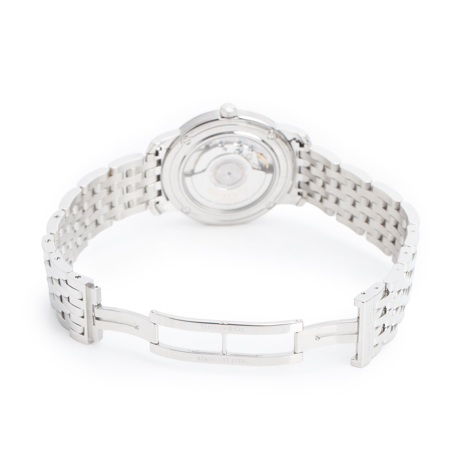 Tiffany Stainless Steel Mark Resonator 37 MM Automatic Watch Silver Dial