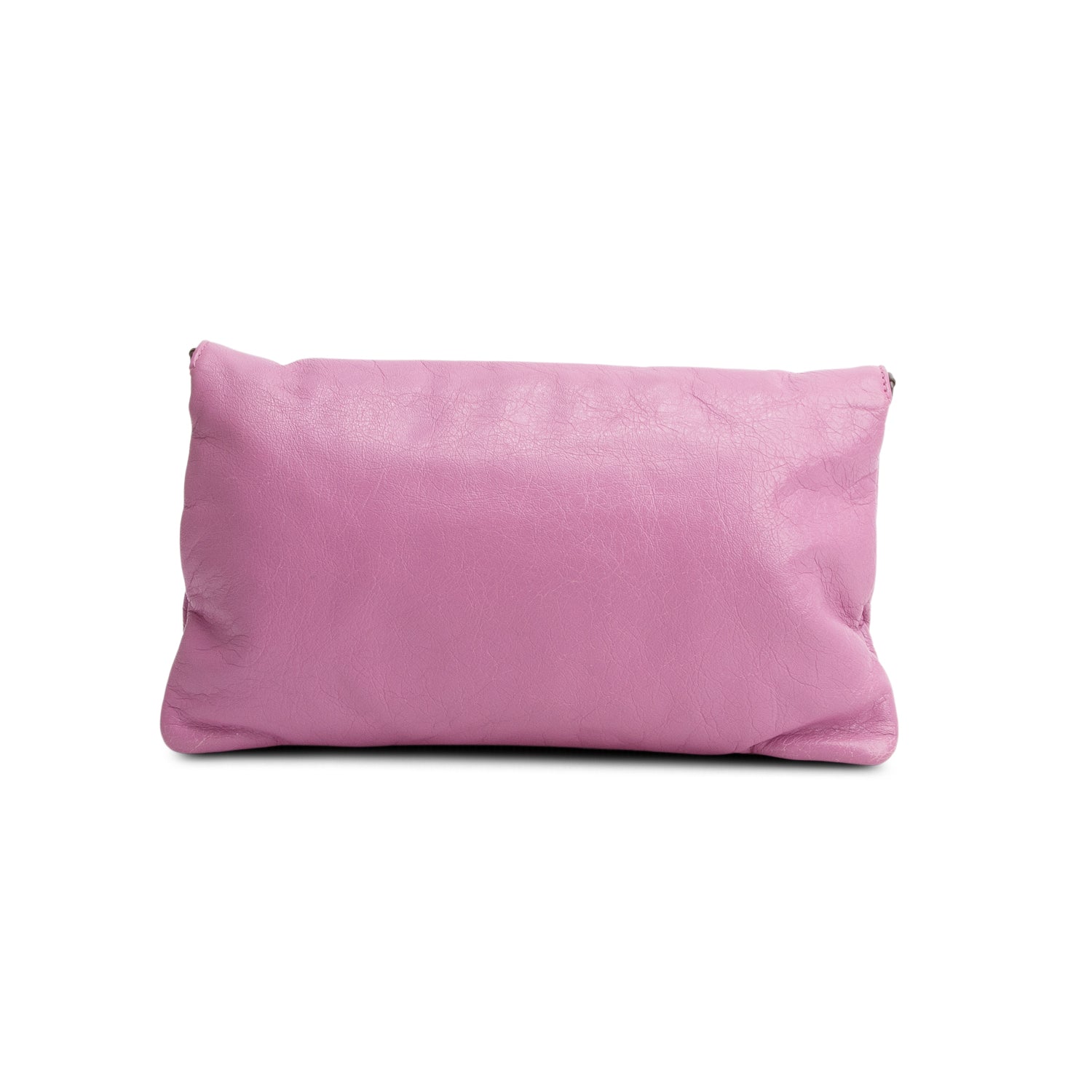Balenciaga Purple Agneau Classic Hardware Envelope Clutch w/ Strap