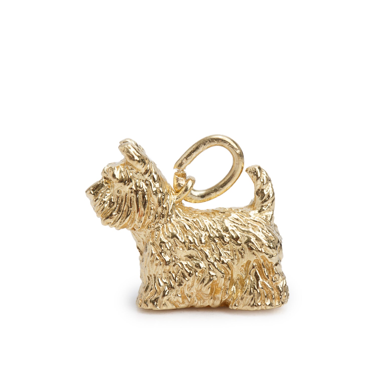Tiffany & Co. Vintage 18k Yellow Gold Scottish Terrier Dog Charm w/ Box