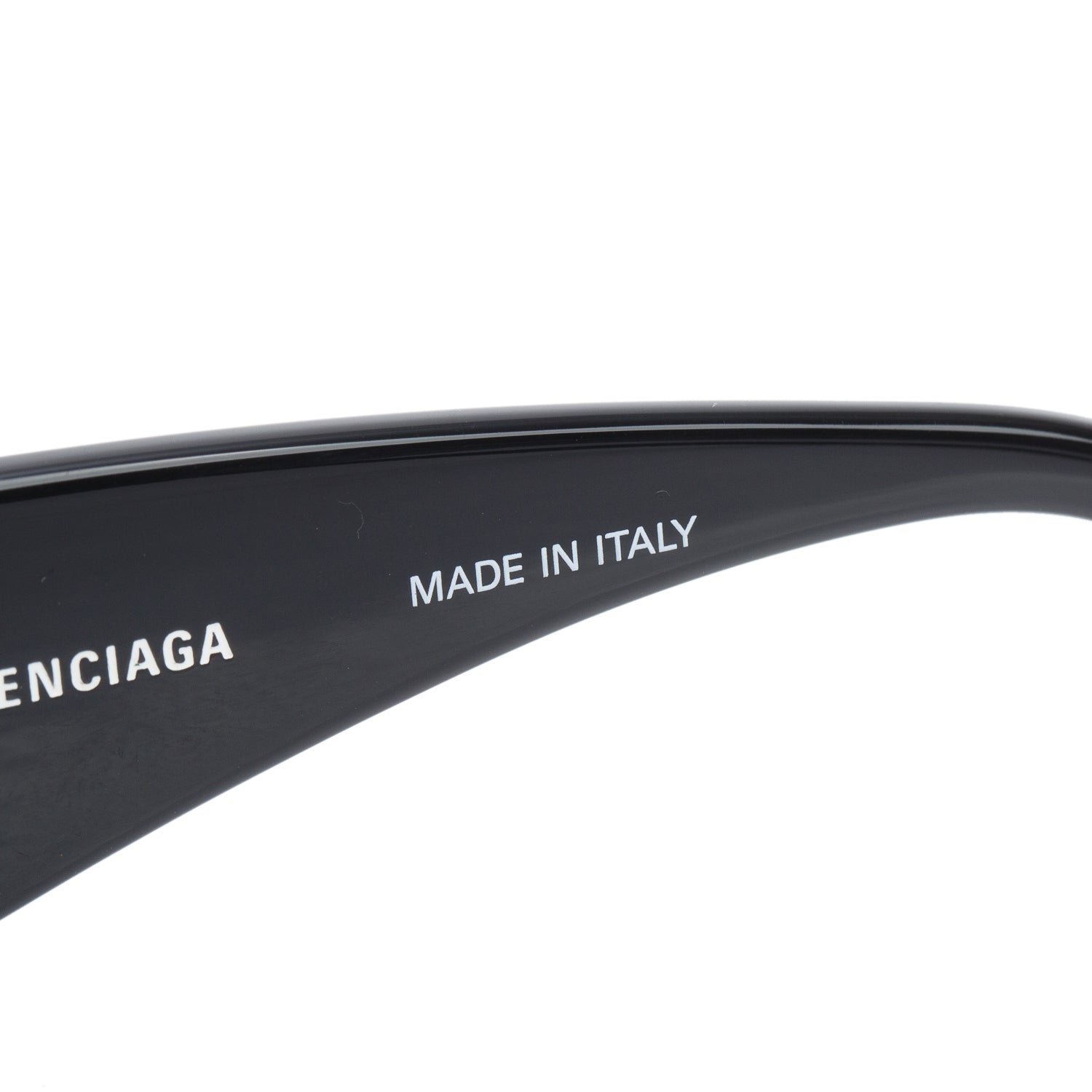 Balenciaga BB0096S Black Dynasty Acetate Rectangle Sunglasses w/ Case