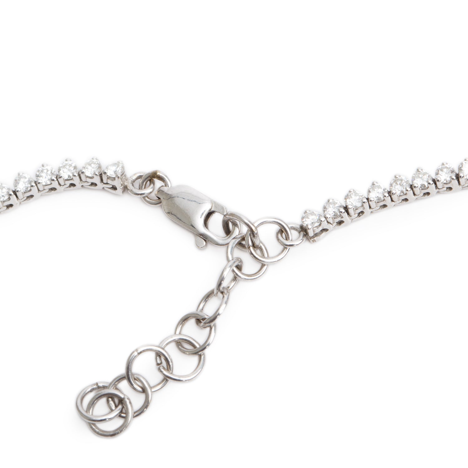 18k White Gold 6.62 tcw. Diamond Tennis Necklace