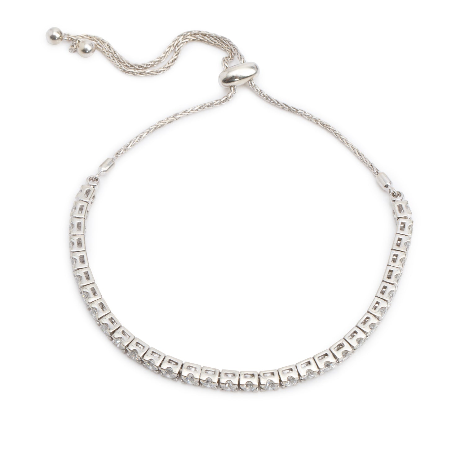 14k White Gold 2.67 tcw. Diamond Tennis Bracelet