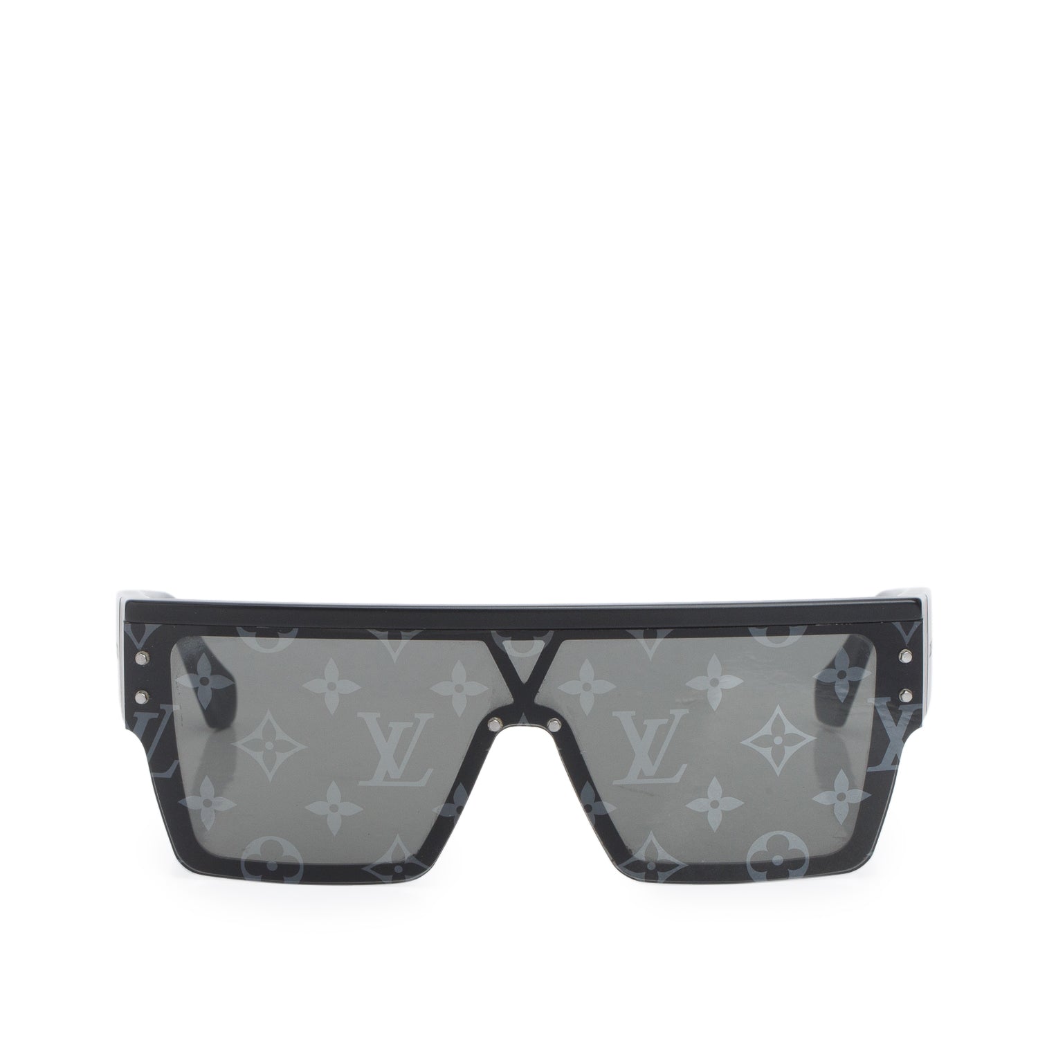 Louis Vuitton 2022 Black Monogram LV Waimea L Square Sunglasses w/ Box & Case