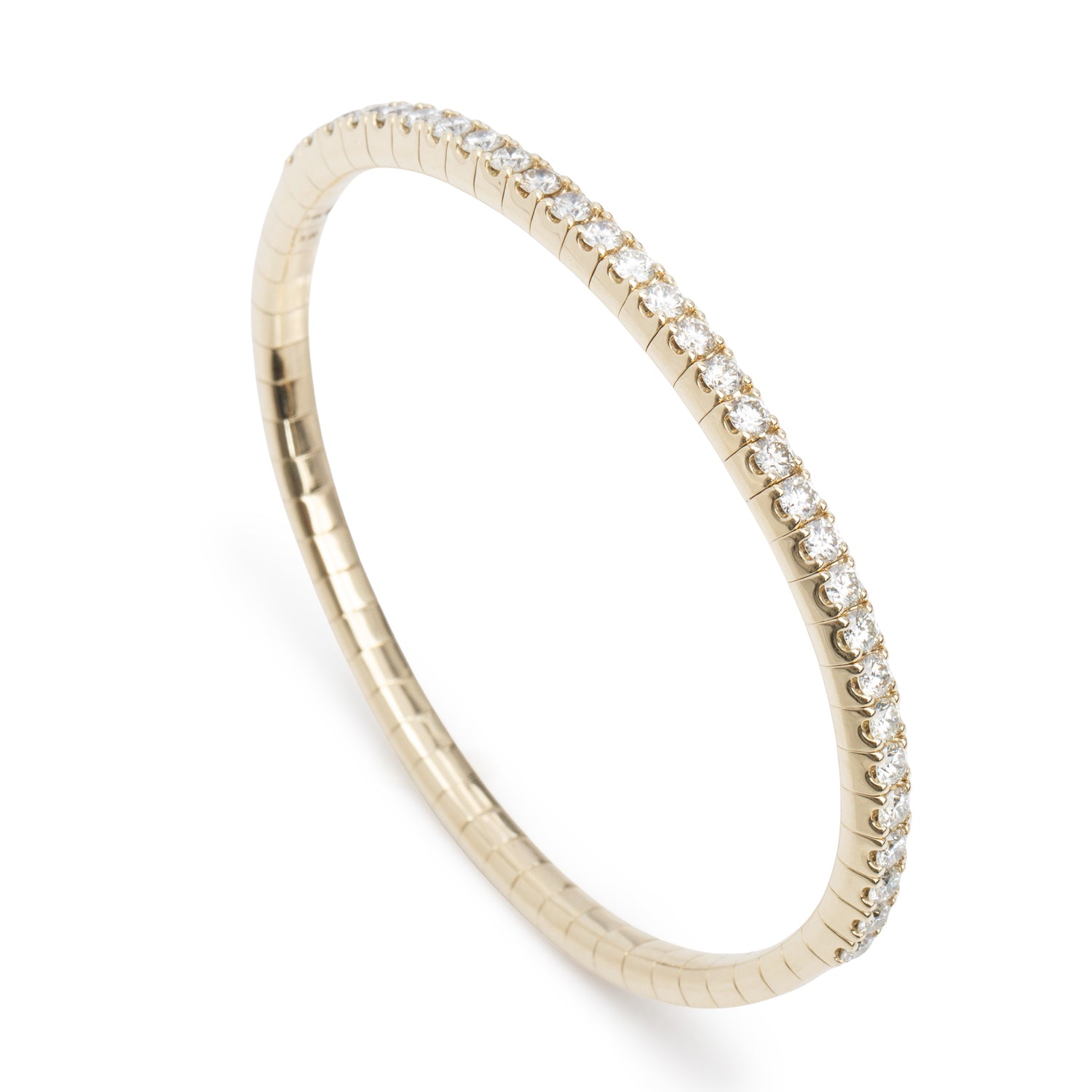 14k Yellow Gold 3.00 tcw. Diamond Expandable Link Bracelet