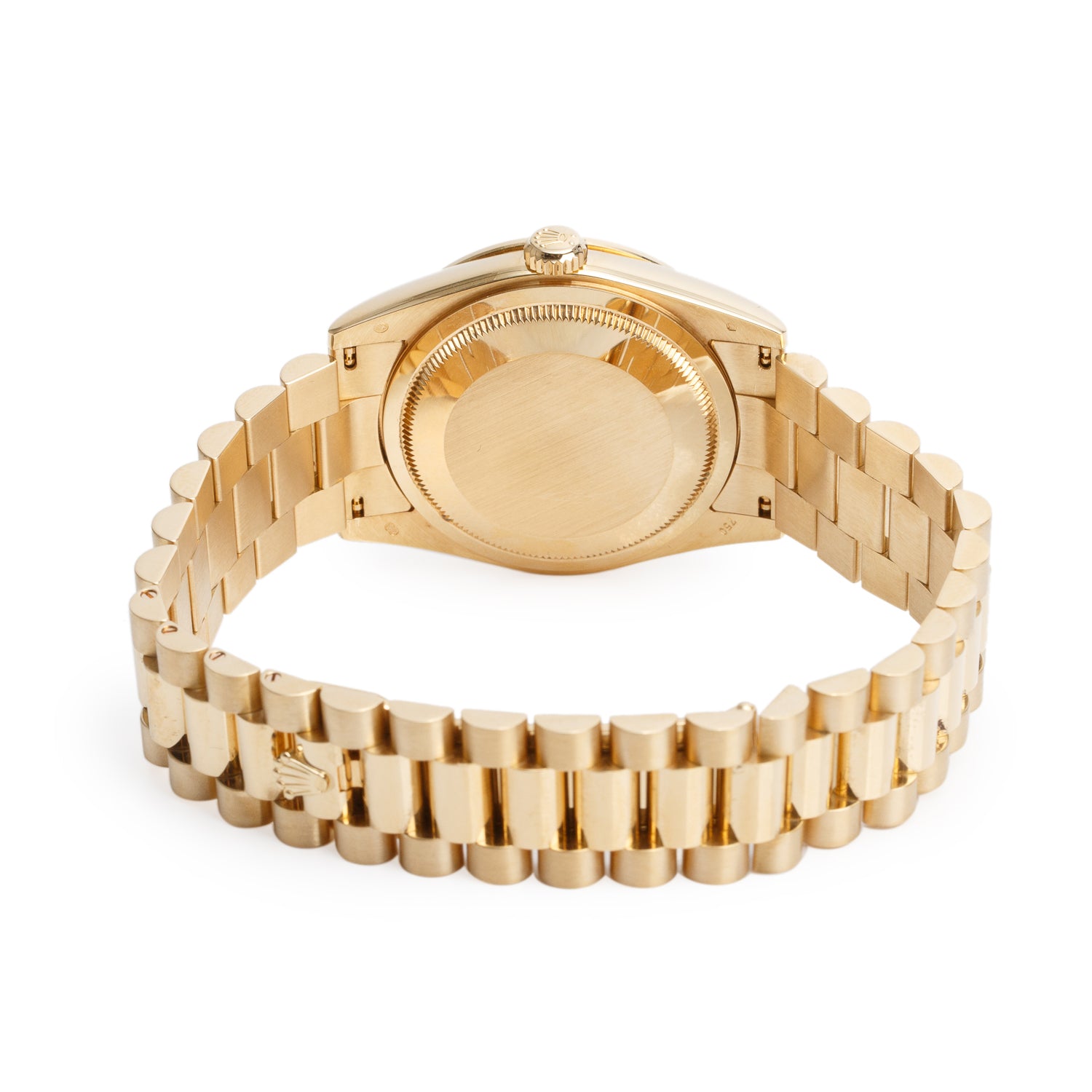 Rolex 18k Yellow Gold Diamond Bezel Day Date 36 MM President Watch Champagne Diamond Dial 118348 w/ Box & Papers