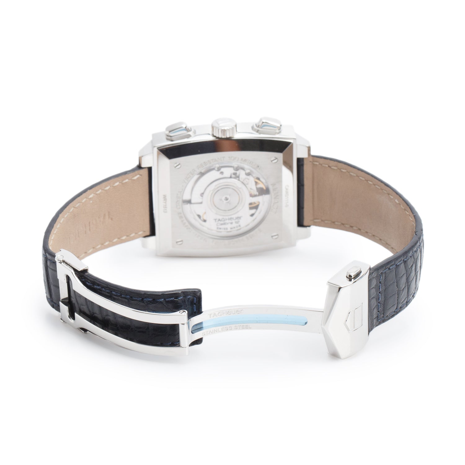Tag Heuer Stainless Steel Monaco 39 MM Automatic Chronograph Watch CAW2111-0
