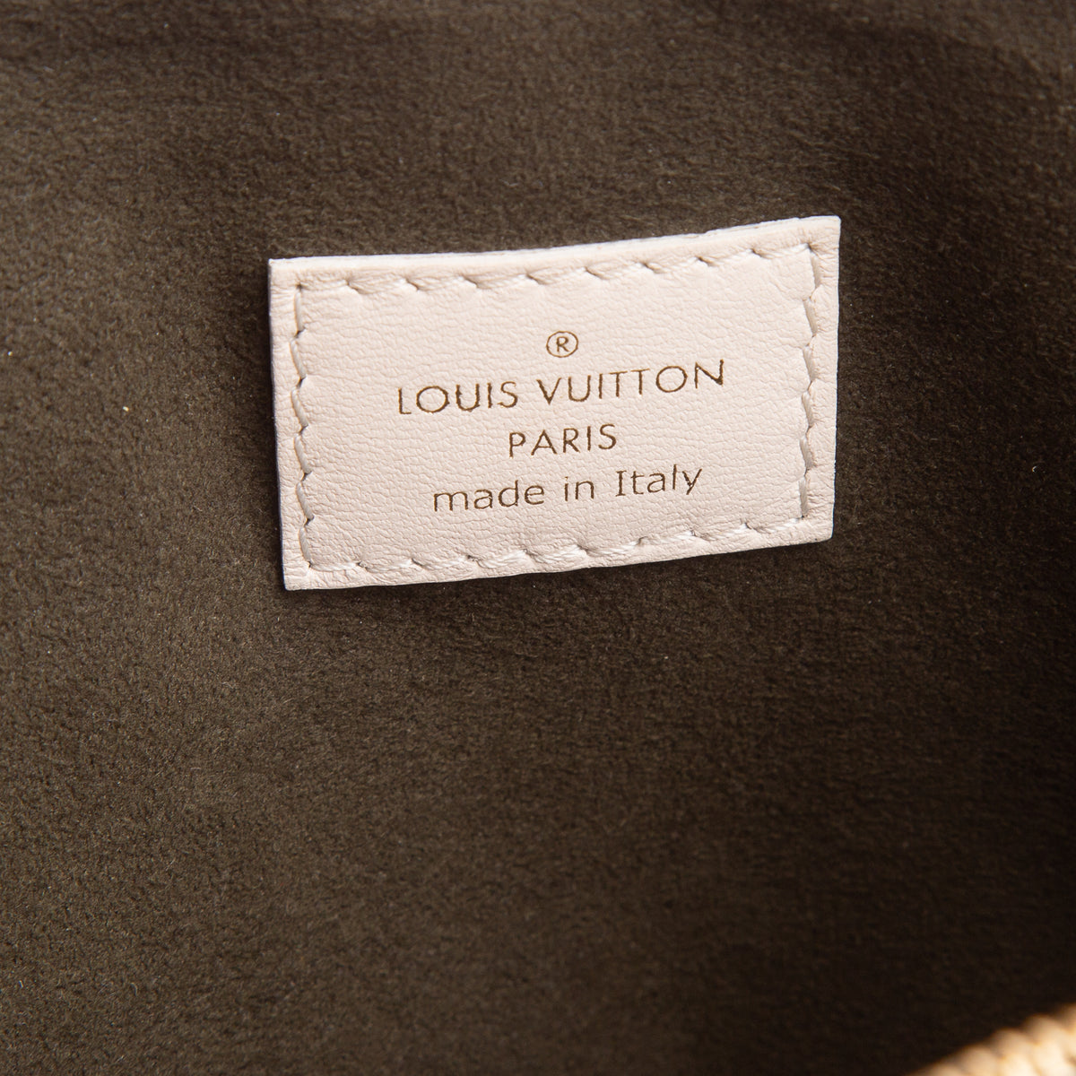 Louis Vuitton White Monogram Embossed Lambskin Leather Coussin PM w/ Straps & Box