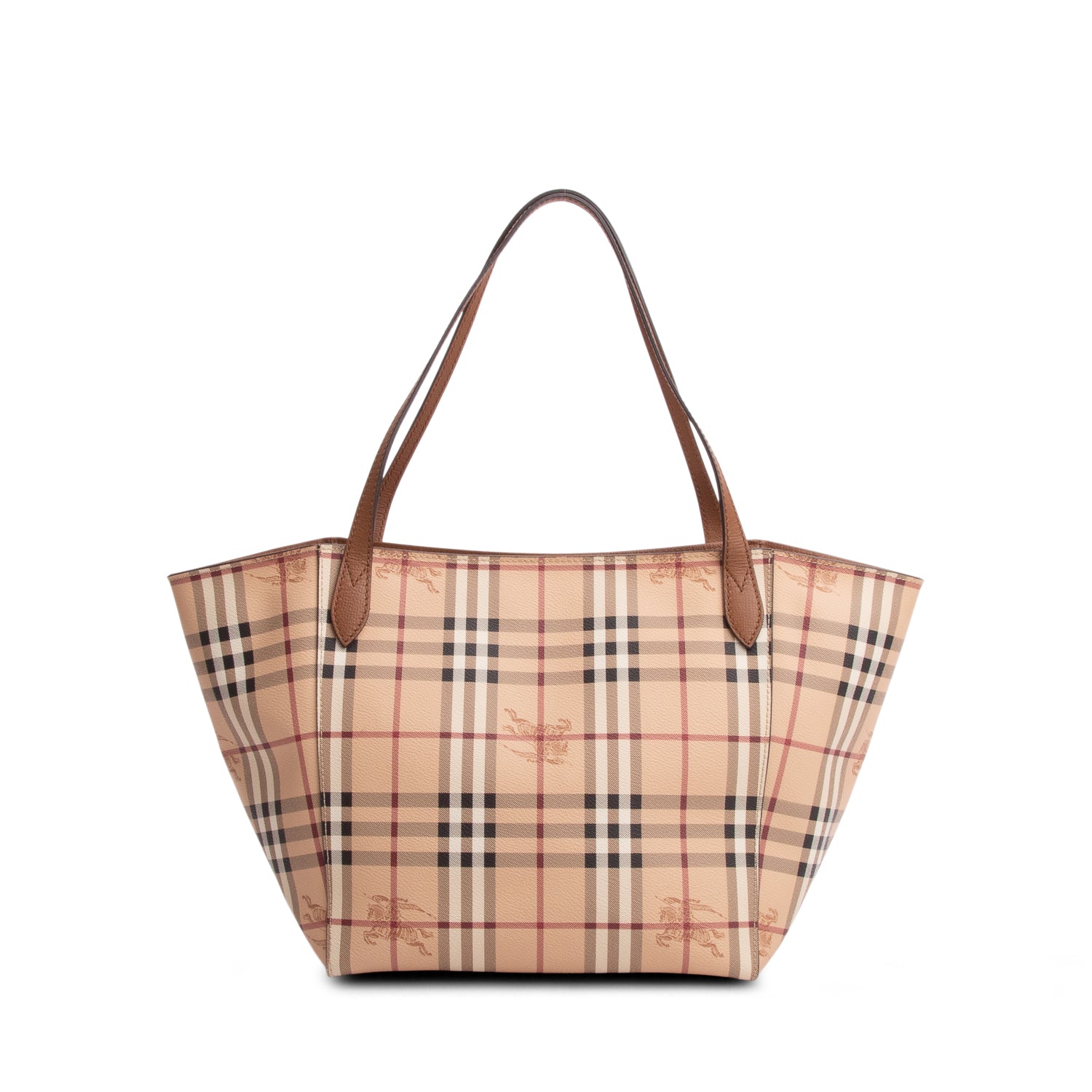 Burberry Beige Haymarket Check Canvas London Tote
