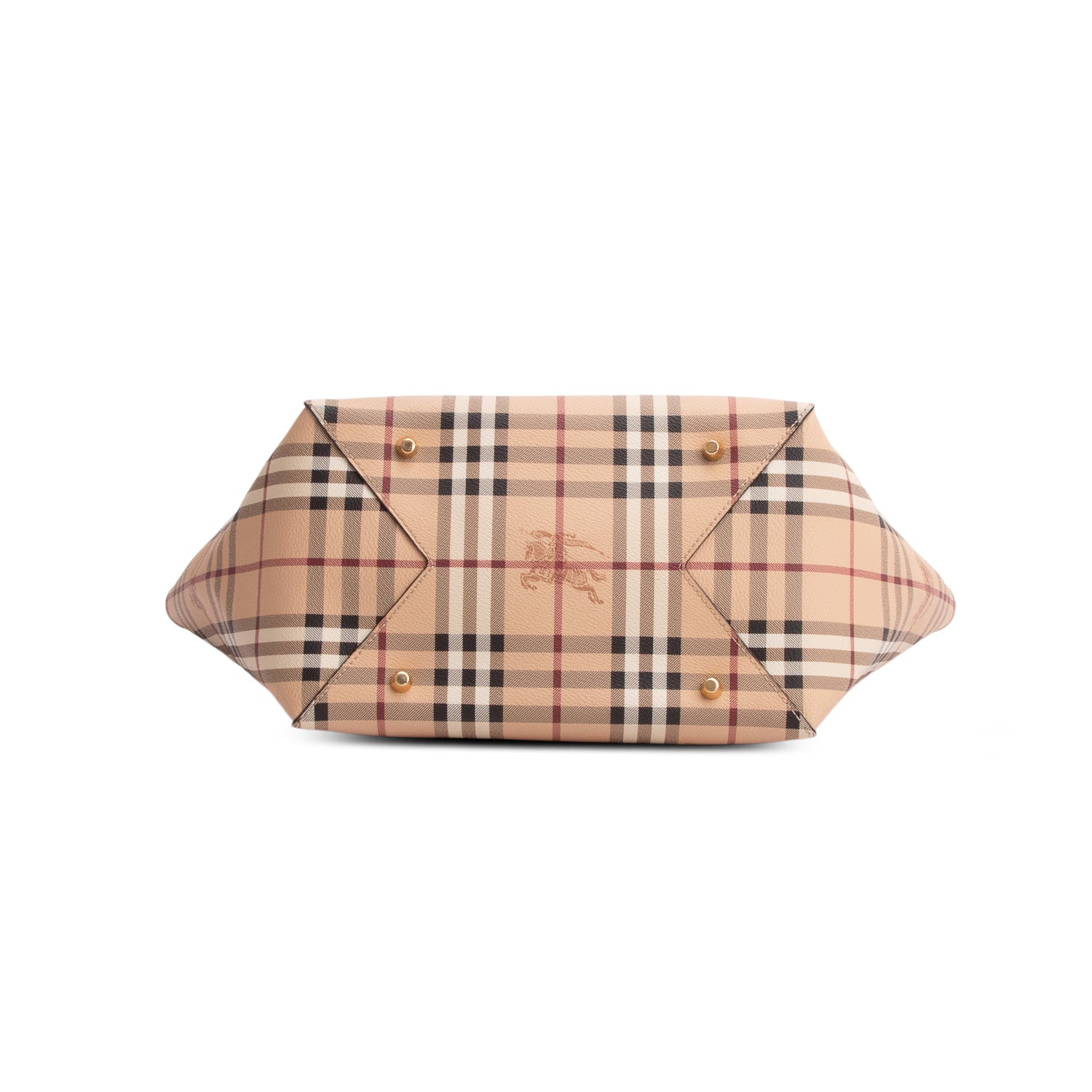 Burberry Beige Haymarket Check Canvas London Tote