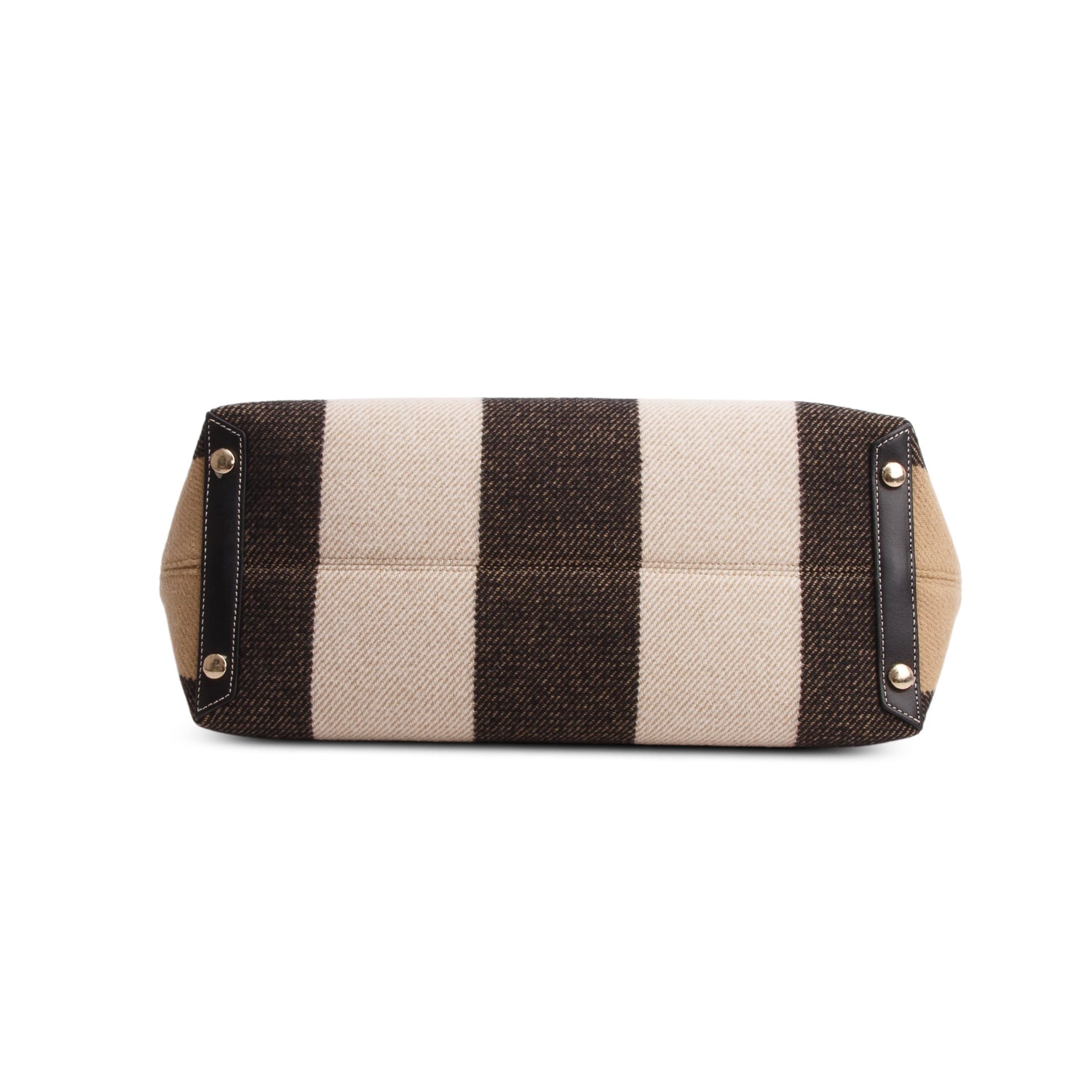 Burberry Nova Check Wool Society Tote w/ Strap