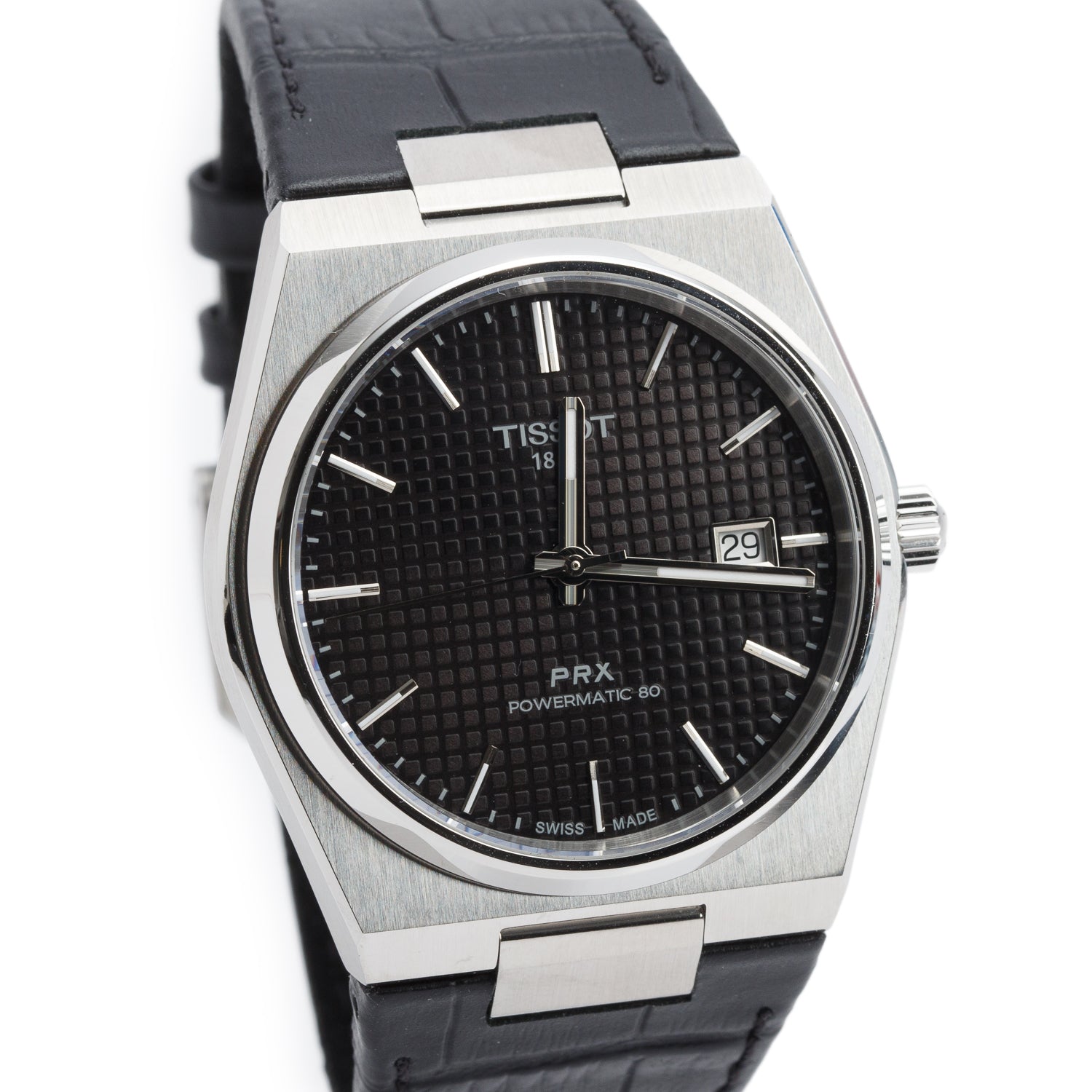 Tissot Stainless Steel PRX 40 MM Automatic Watch Black Dial w/ Box
