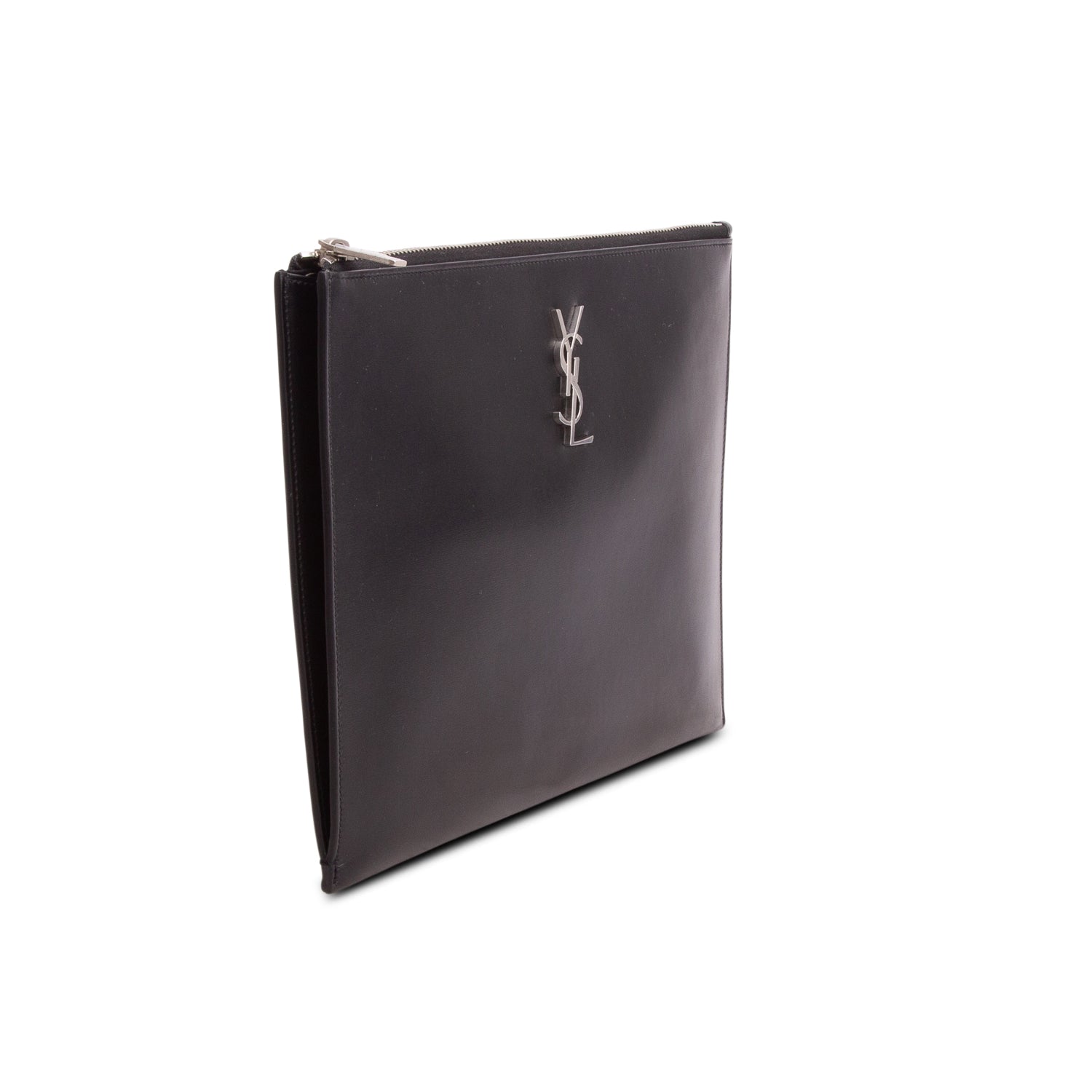 Saint Laurent 2020 Black Calfskin Ipad Holder w/ Box