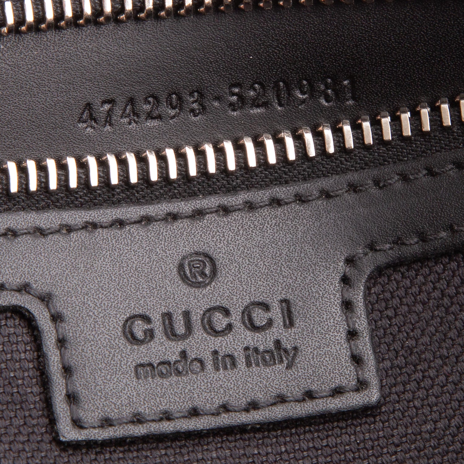 Gucci Black Soft GG Supreme Monogram Web Belt Bag