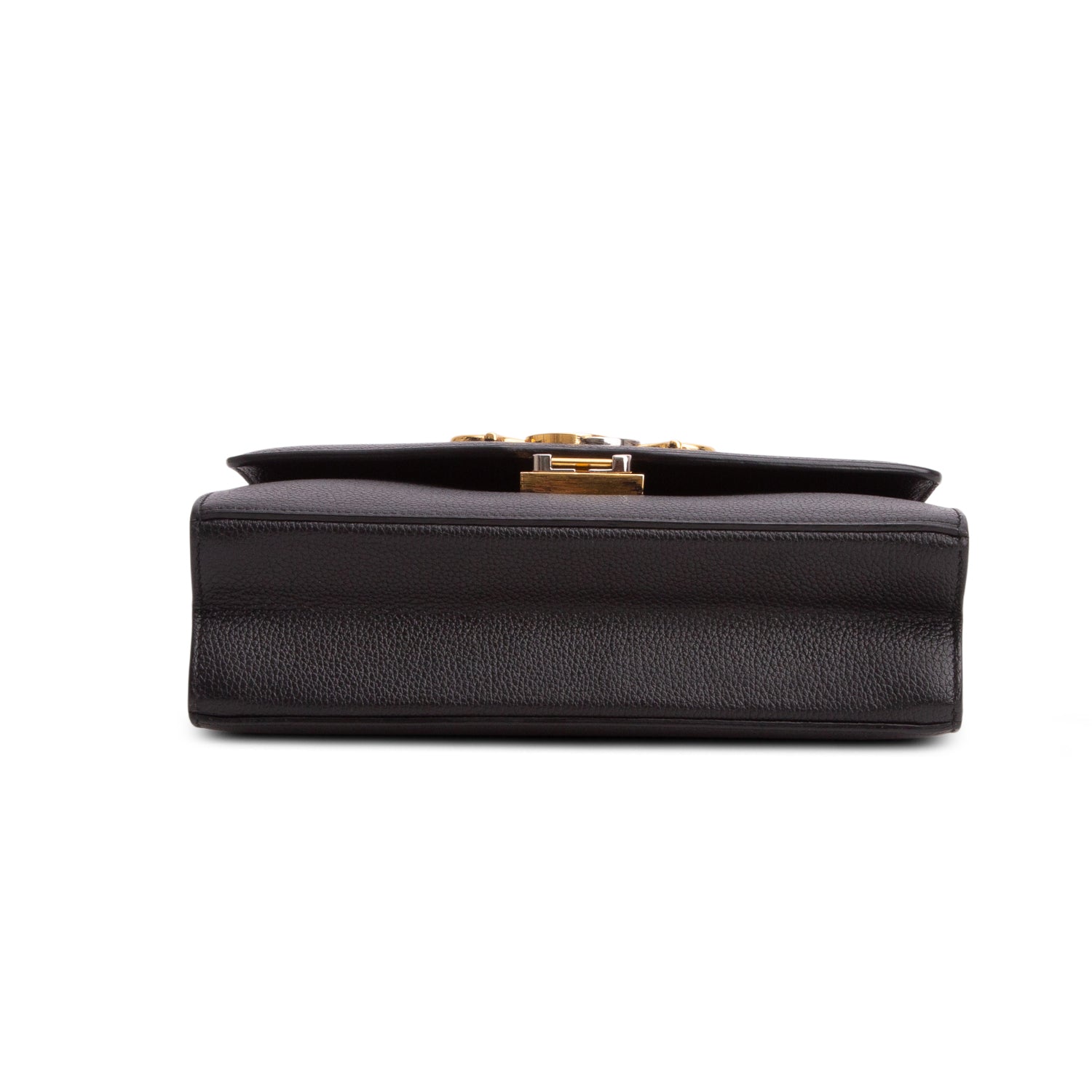 Gucci Black Grainy Calfskin Leather Small Zumi Shoulder Bag