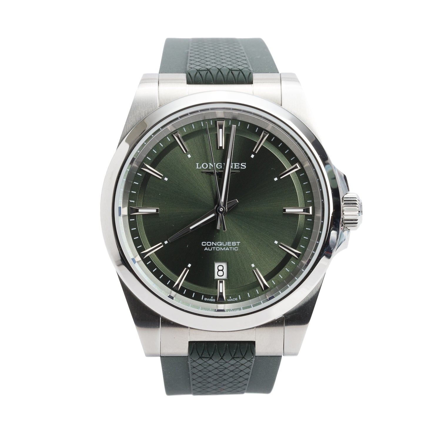 Longines 2026 Stainless Steel Conquest 41 MM Automatic Watch Green Dial w/ Box & Papers