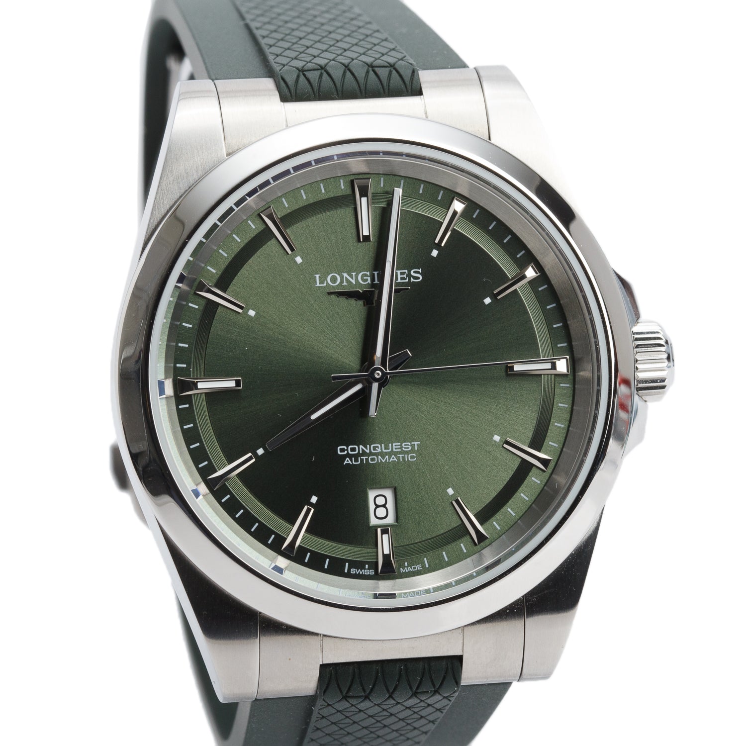 Longines 2026 Stainless Steel Conquest 41 MM Automatic Watch Green Dial w/ Box & Papers