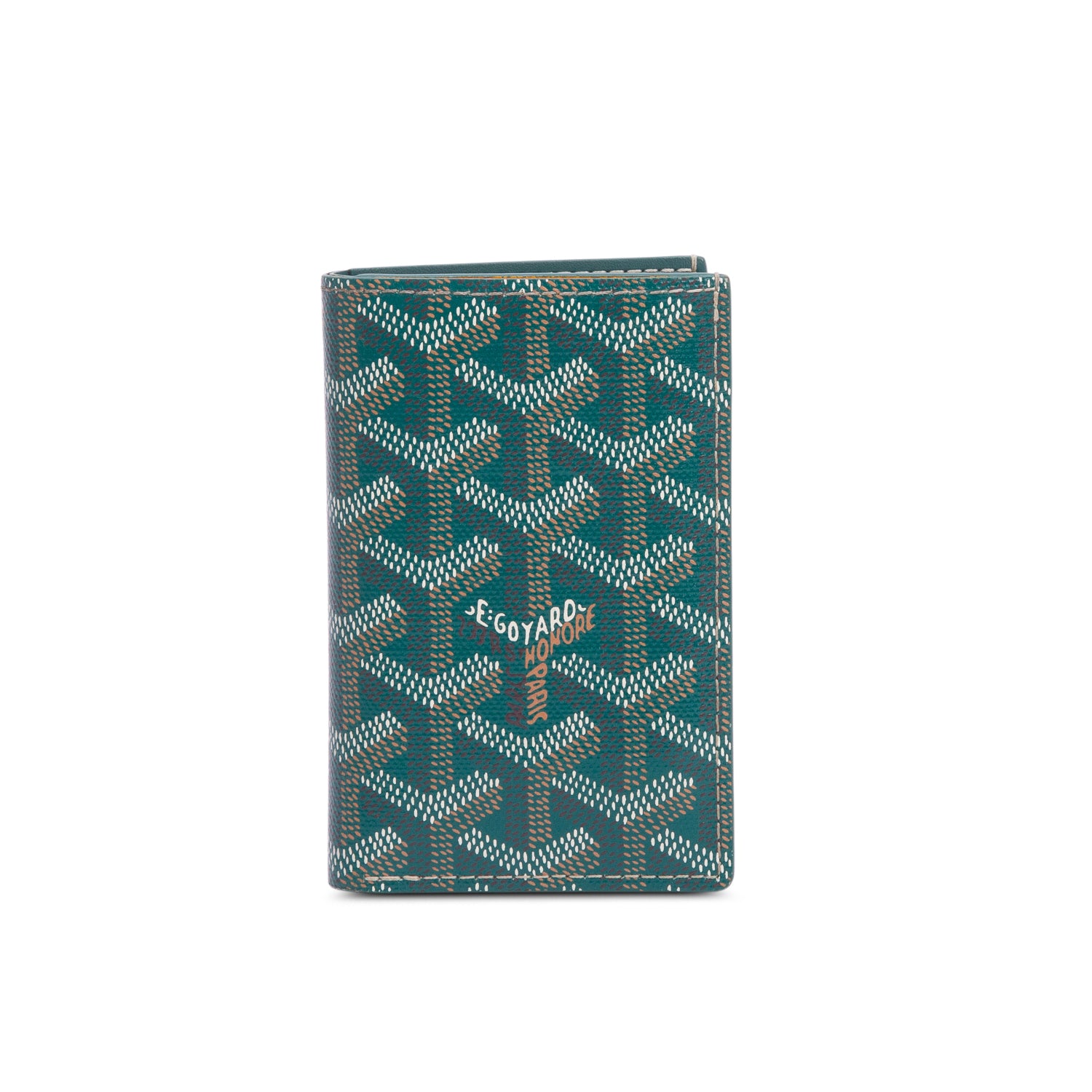 Goyard 2024 Green Goyardine Saint Pierre Card Holder w/ Box