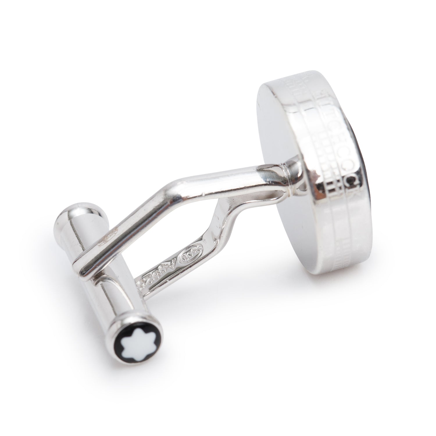 Montblanc Stainless Steel Black Resin Star Cufflinks