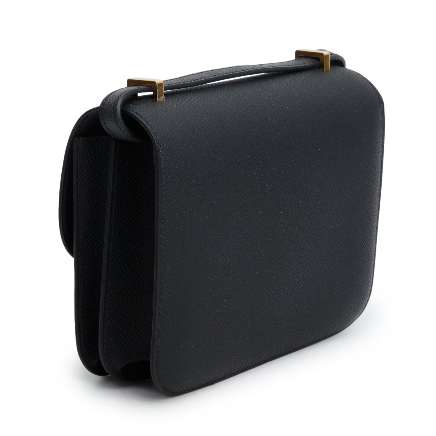 Hermes 2026 Noir Veau Epsom Leather Mini Constance III 18 w/ Box