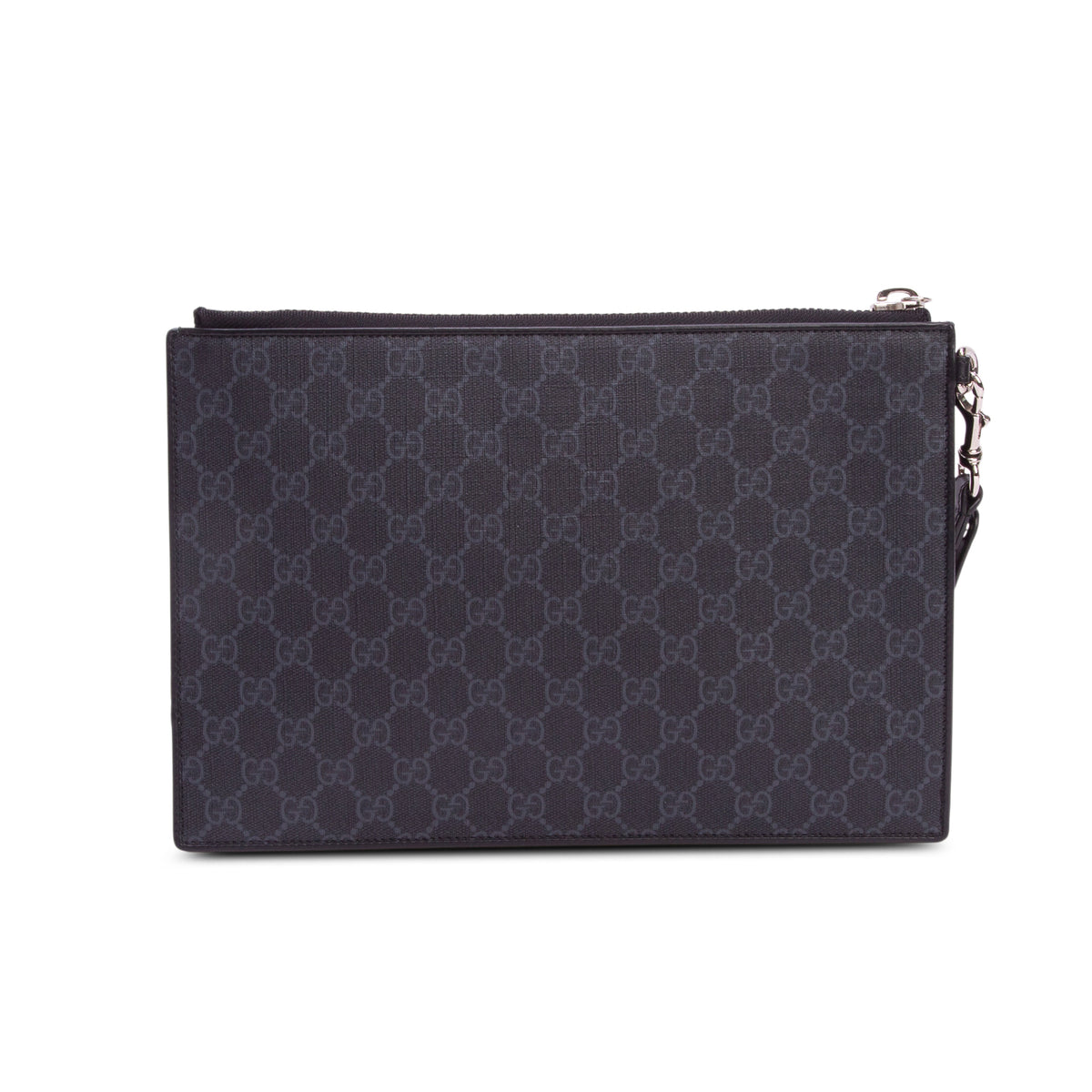 Gucci Black GG Supreme Monogram Courrier Documents Holder w/ Box