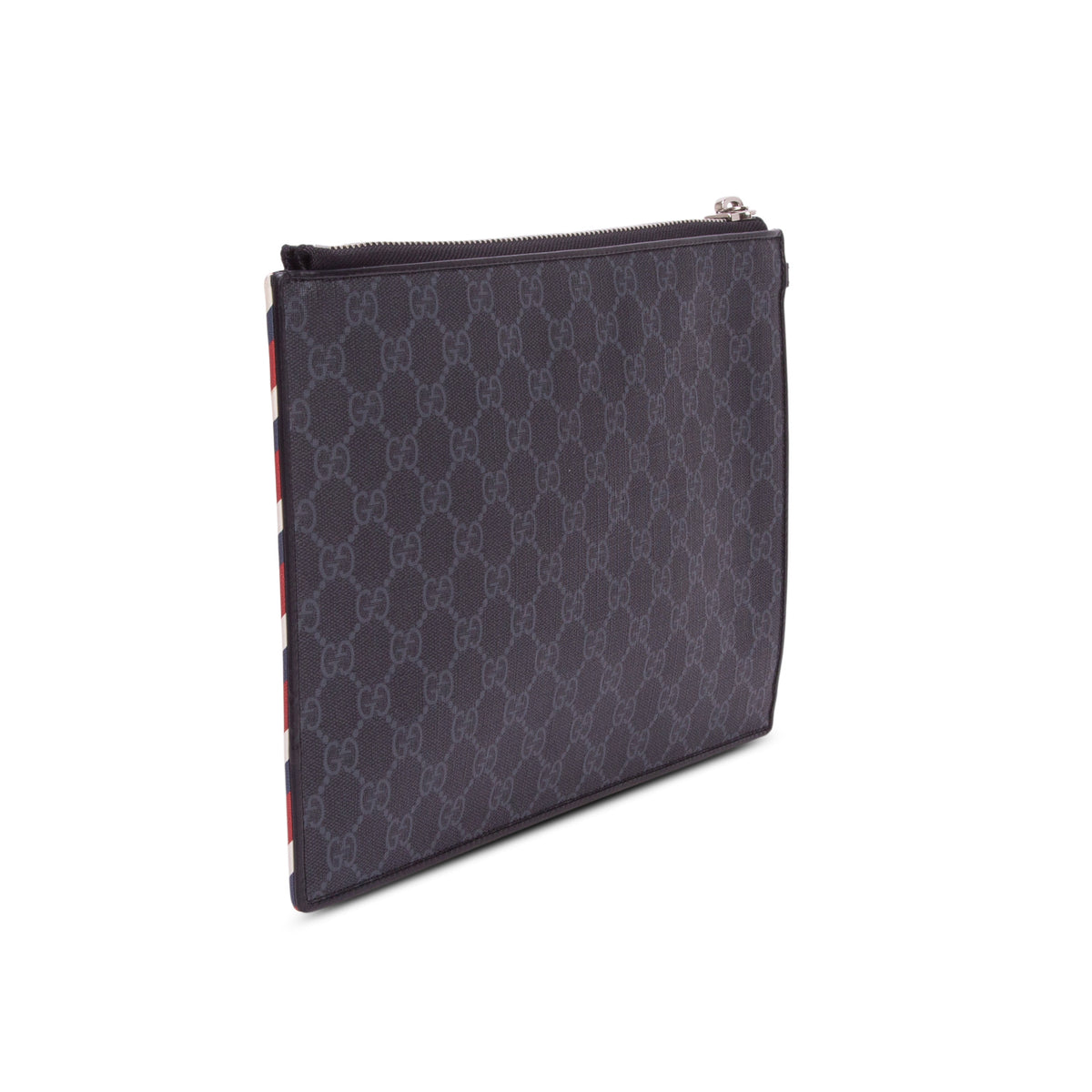 Gucci Black GG Supreme Monogram Courrier Documents Holder w/ Box