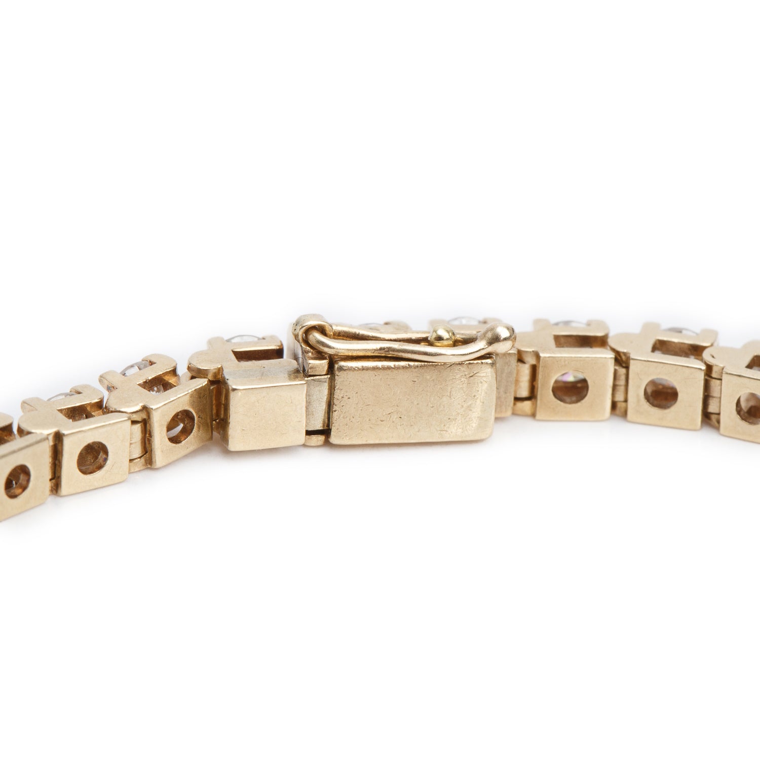 14k Yellow Gold 5.06 tcw. Diamond Tennis Bracelet