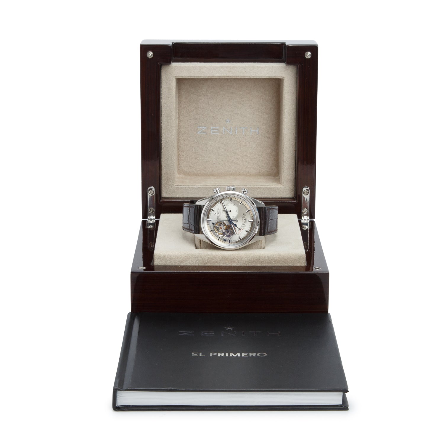 Zenith Stainless Steel El Primero Chronomaster 42 MM Automatic Chronograph Watch Silver Dial w/ Box
